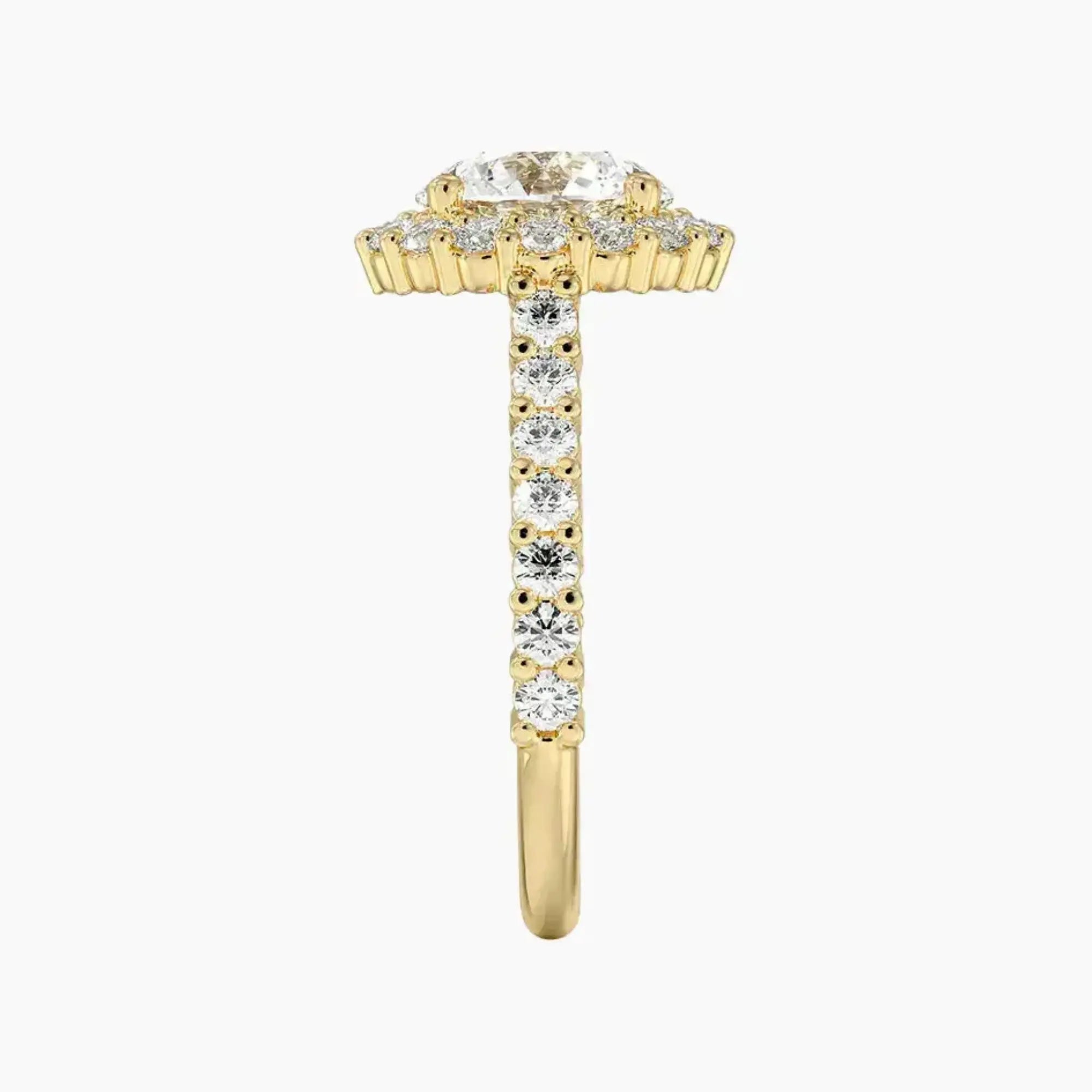 OBSER440 - Fiora Pave Halo Round engagement ring setting view 9