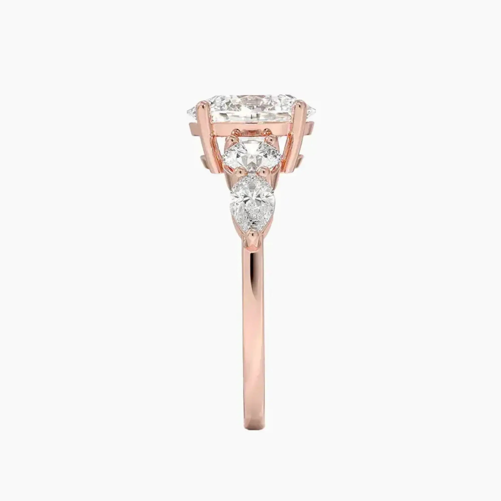 OBSER307 - Daria Five Stone Oval engagement ring setting view 6