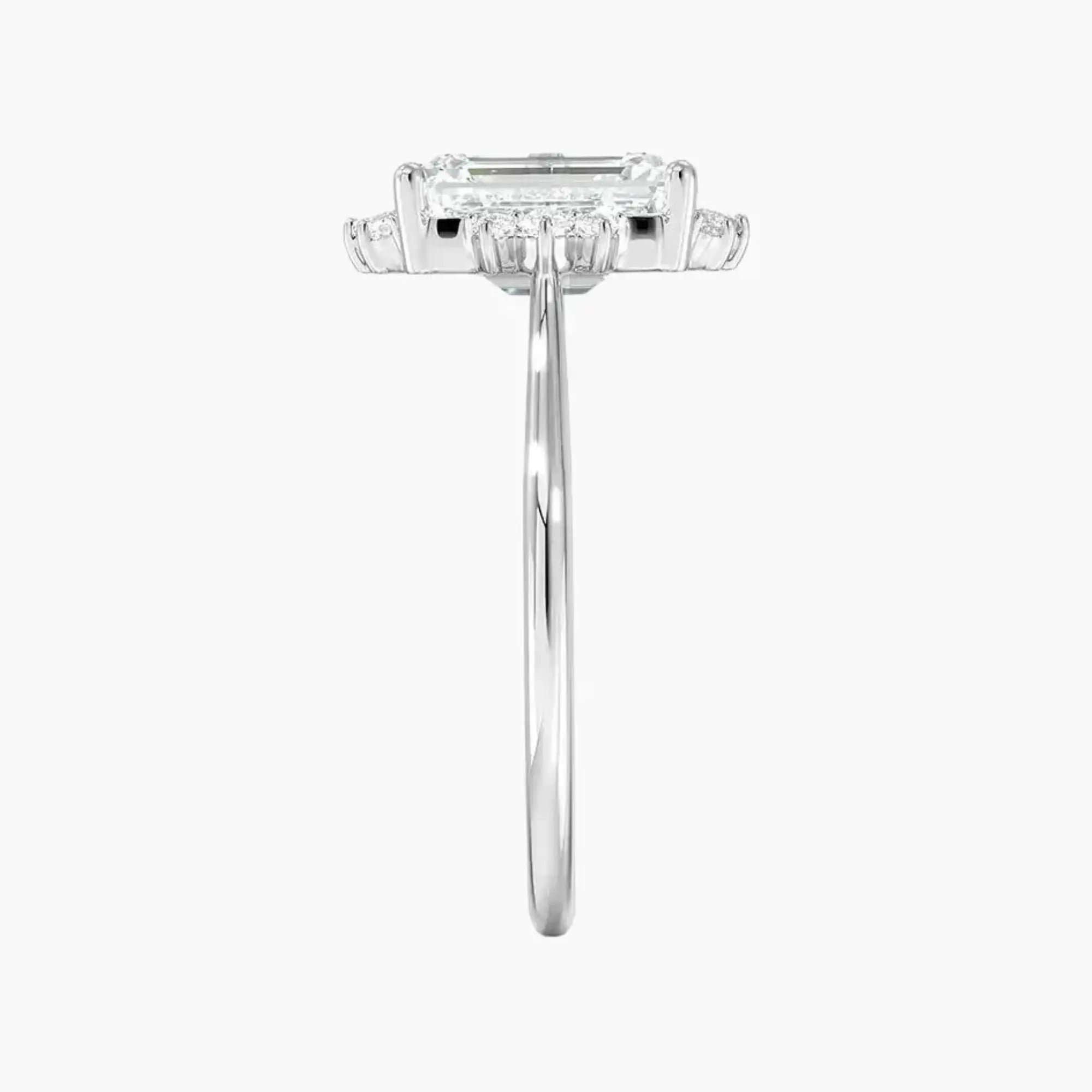 OBSER428 - Nadia Halo Emerald engagement ring setting view 3