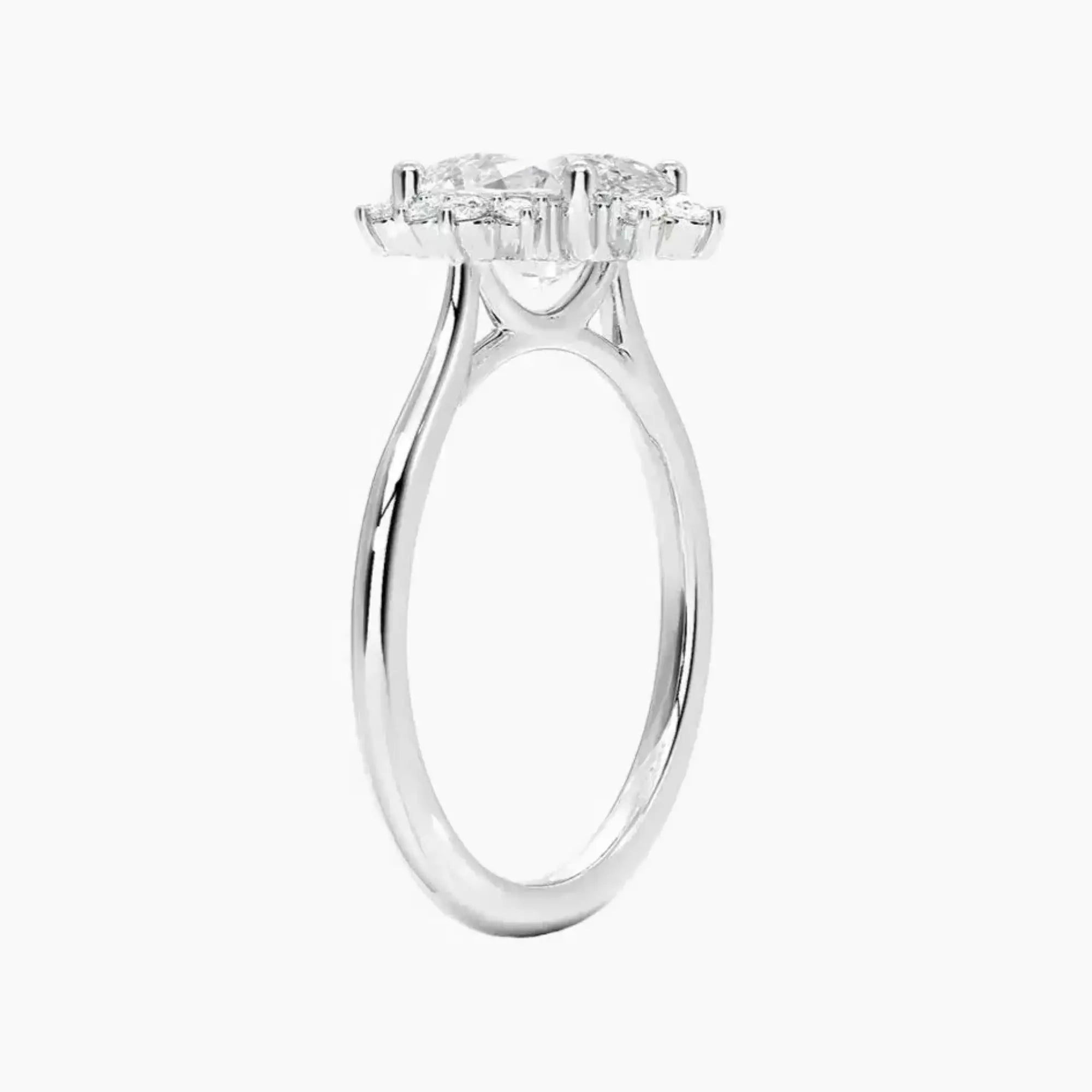 OBSER163 - Nadia Halo Oval engagement ring setting view 2