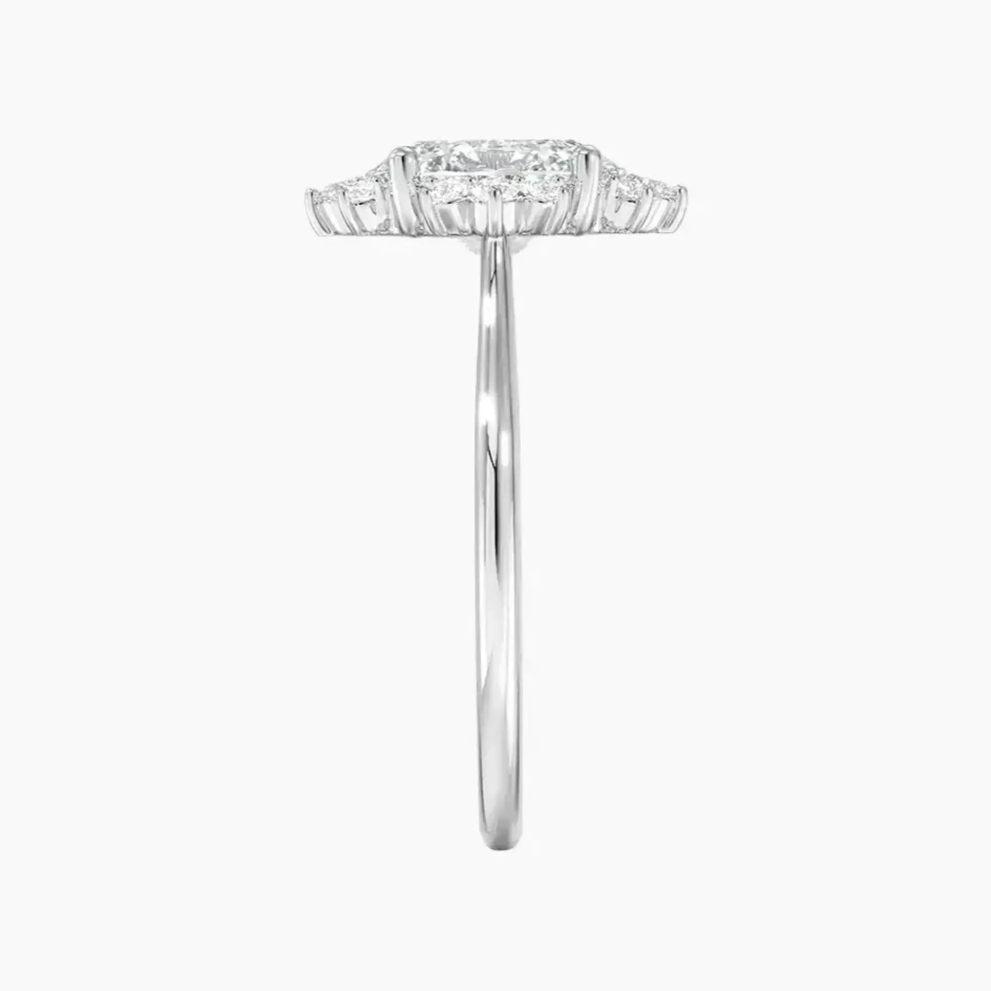 OBSER163 - Nadia Halo Oval engagement ring setting view 3