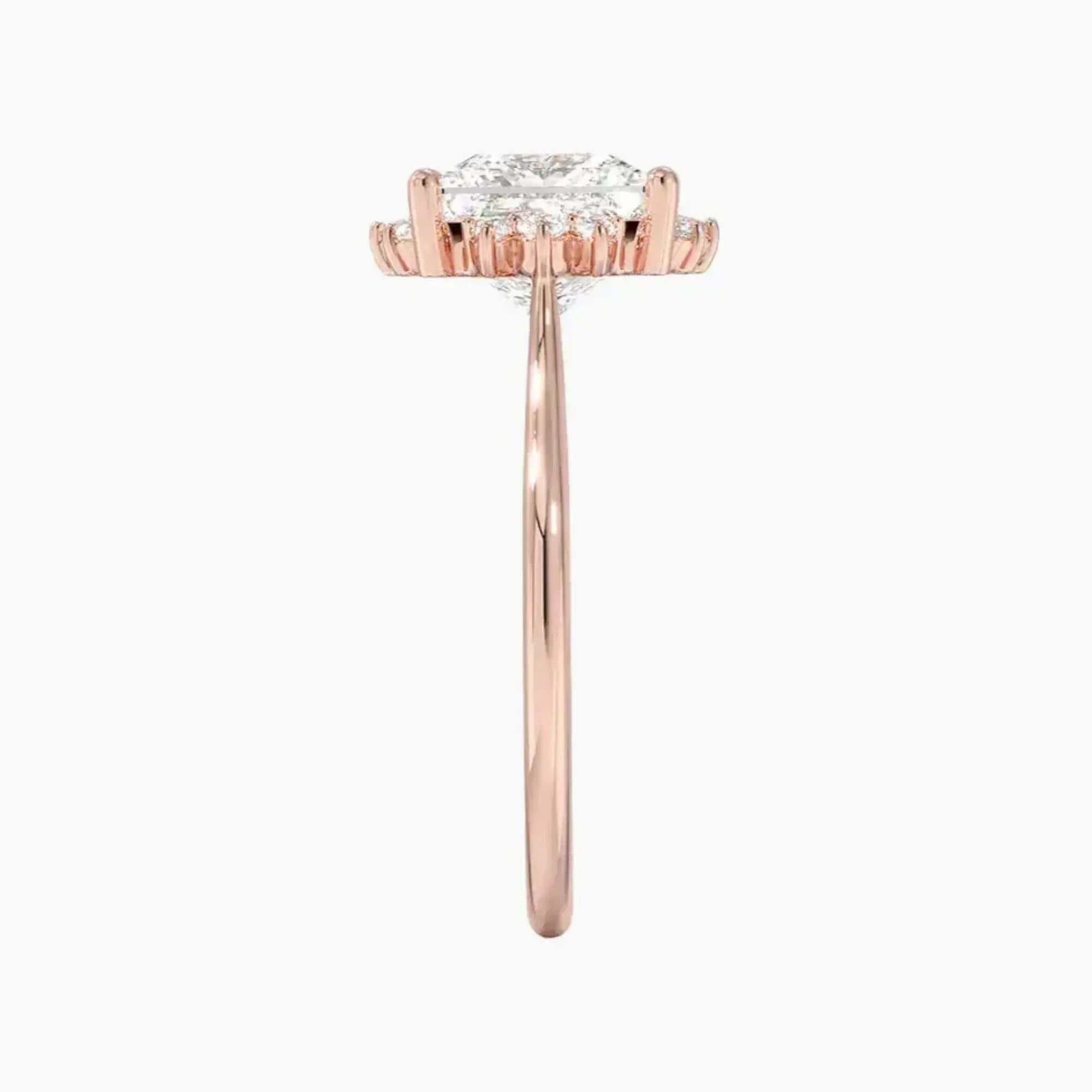 OBSER429 - Nadia Halo Princess engagement ring setting view 6