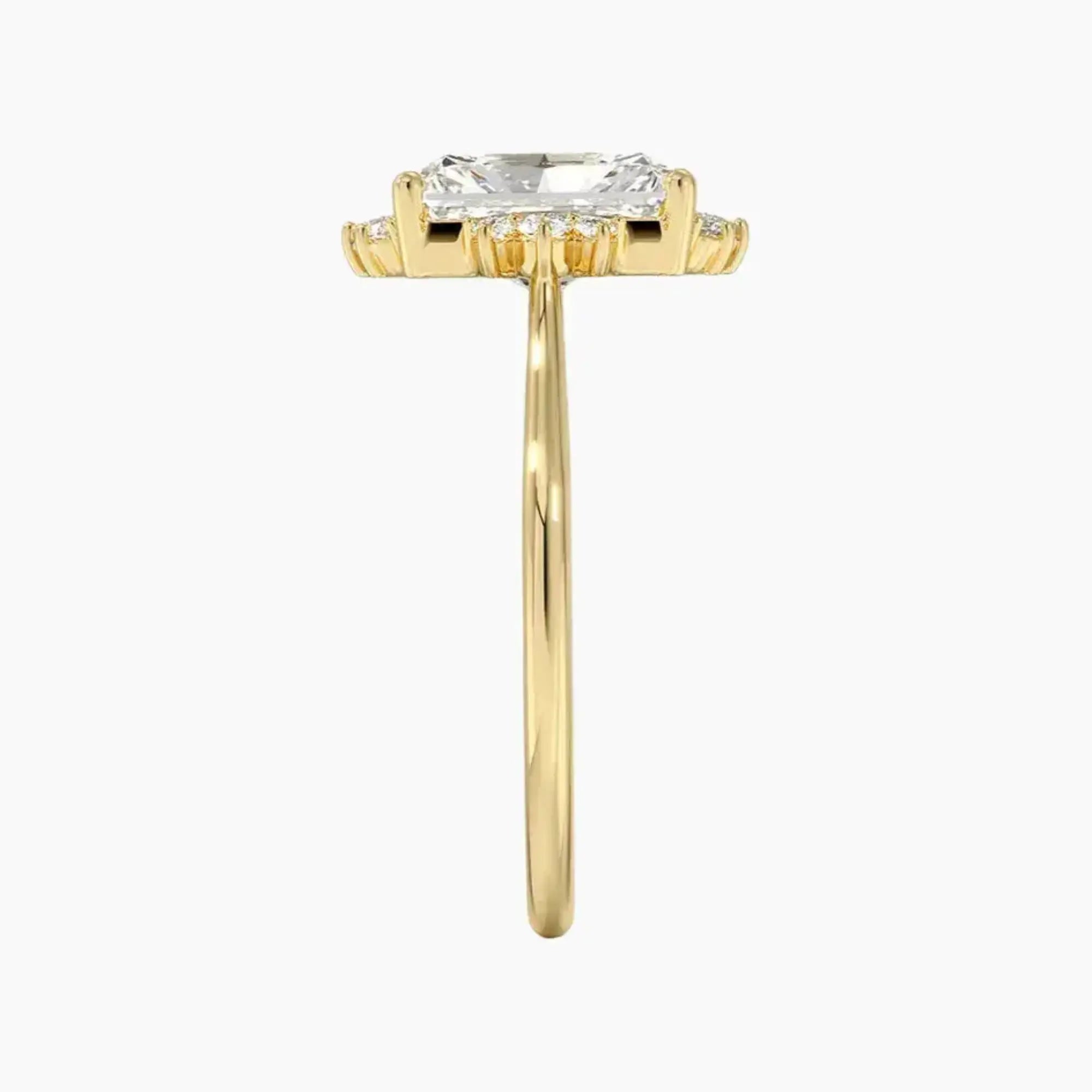 OBSER426 - Nadia Halo Radiant engagement ring setting view 9