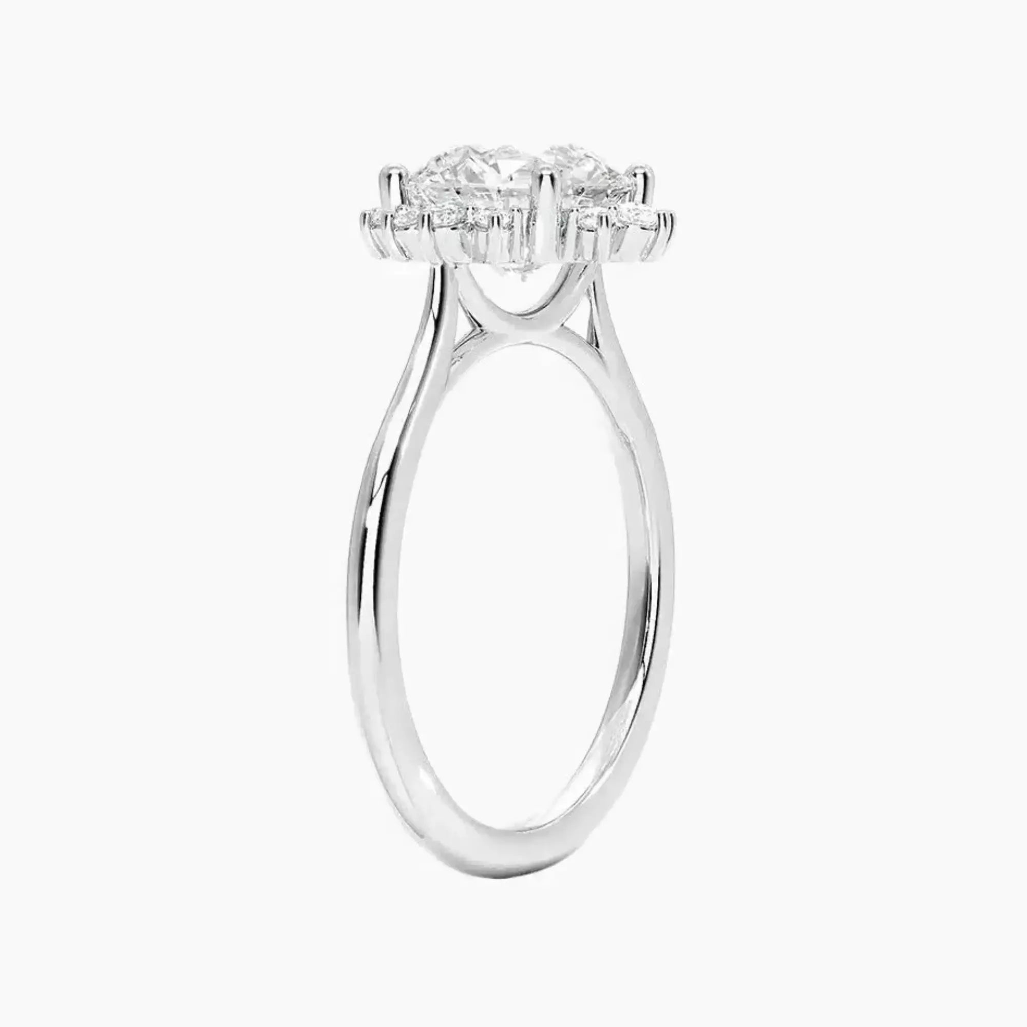 OBSER431 - Nadia Halo Round engagement ring setting view 2