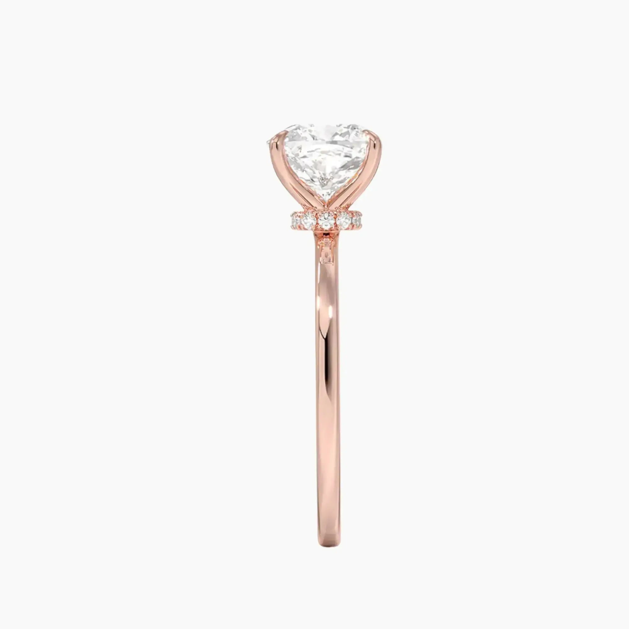OBSER391 - Giselle Solitaire Cushion engagement ring setting view 6