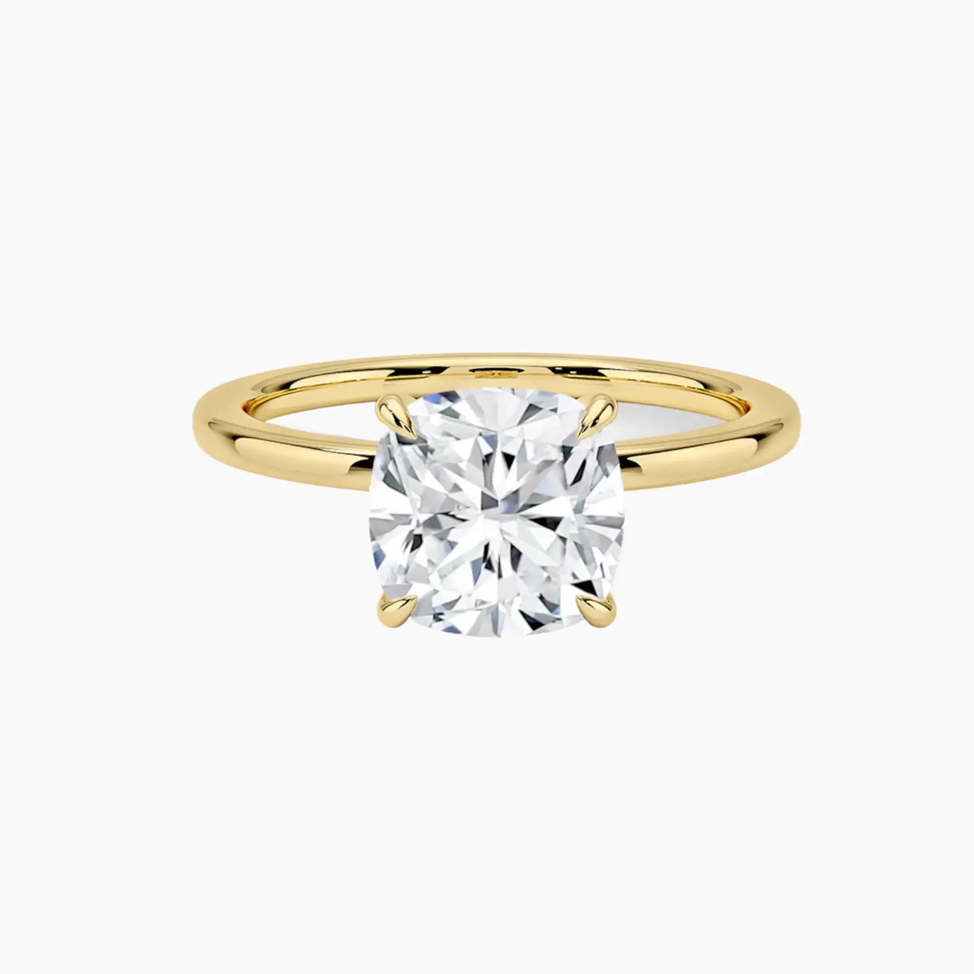 OBSER391 - Giselle Solitaire Cushion engagement ring setting view 7