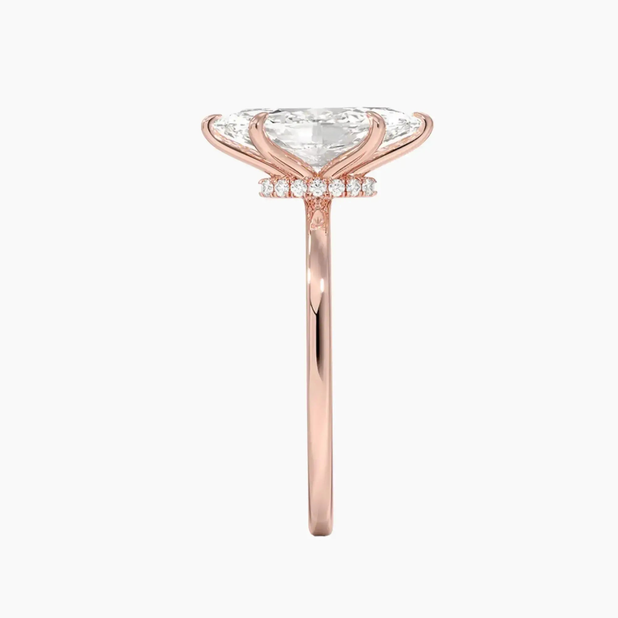 OBSER387 - Giselle Solitaire Marquise engagement ring setting view 6