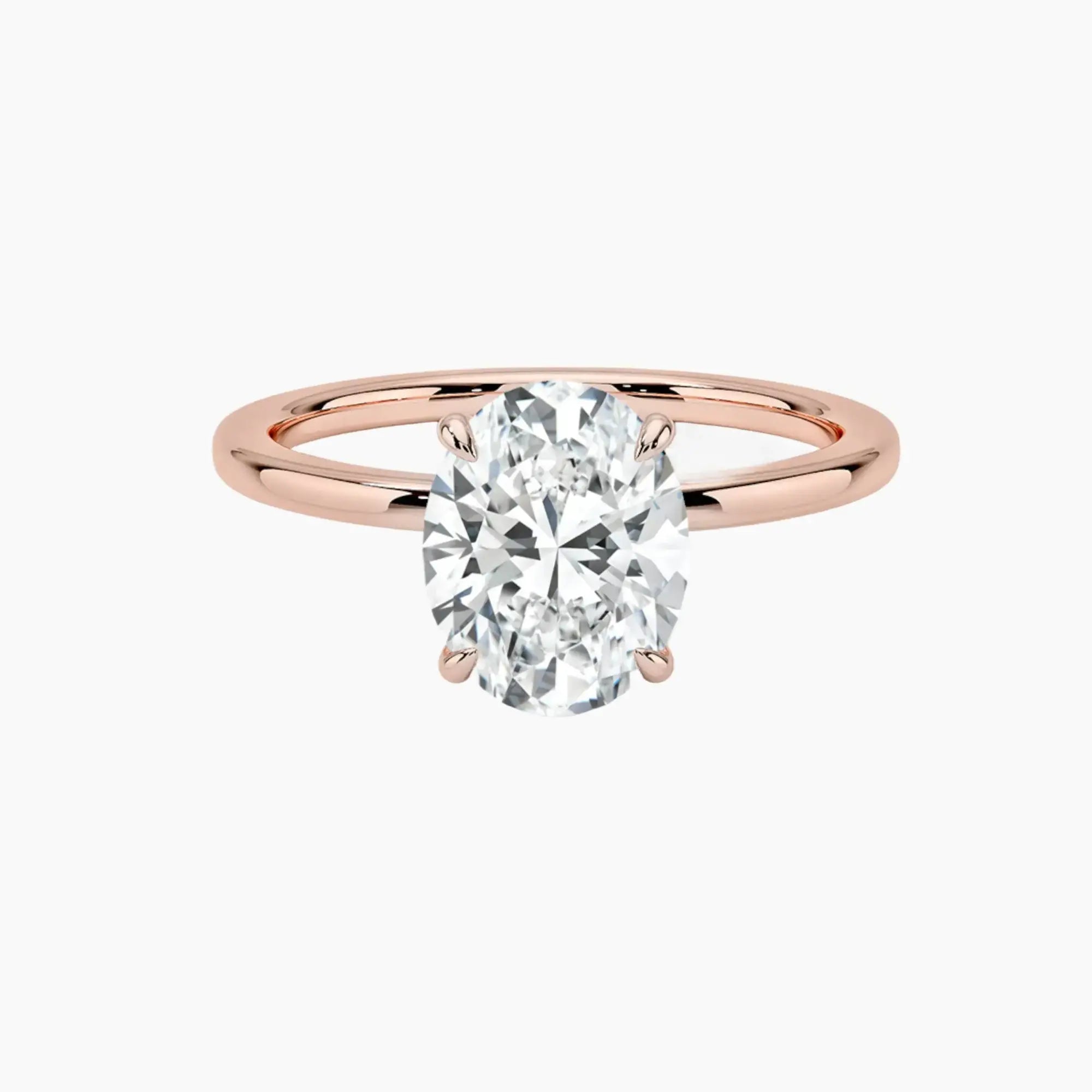 OBSER068 - Giselle Solitaire Oval engagement ring setting view 4