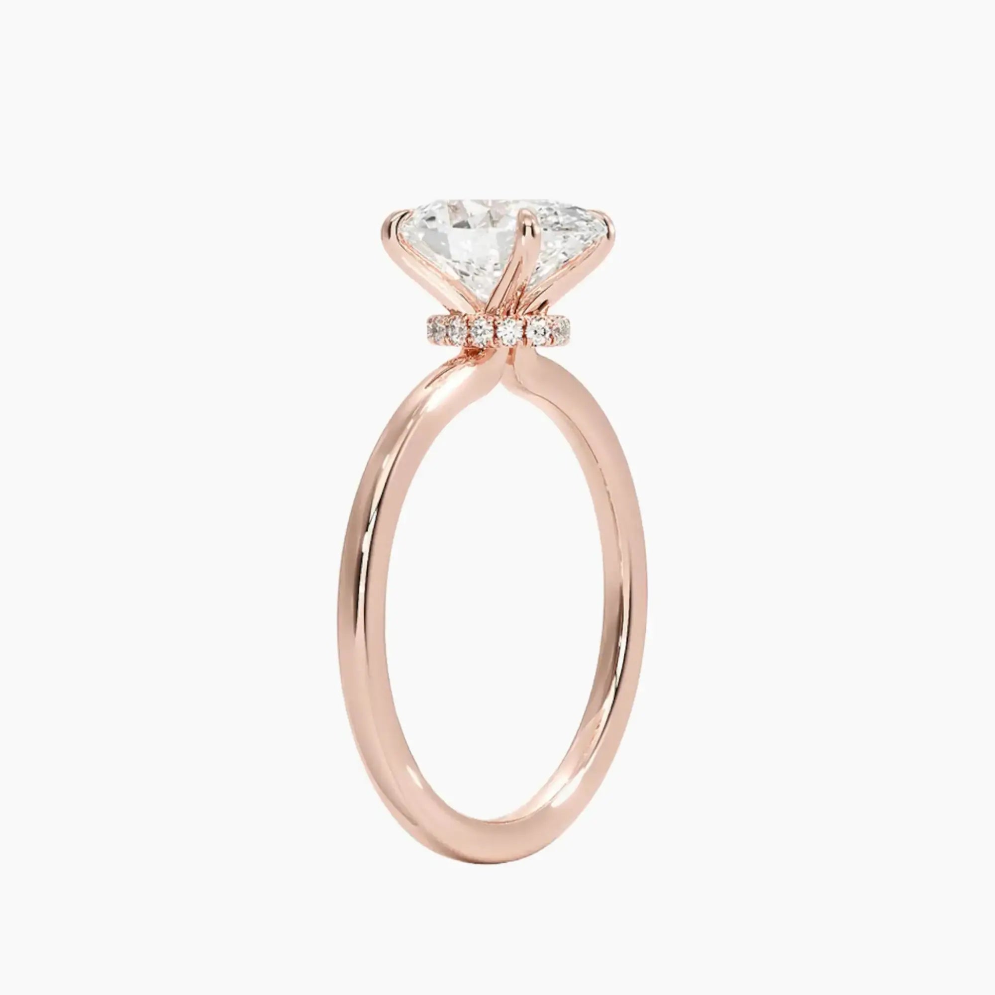 OBSER068 - Giselle Solitaire Oval engagement ring setting view 5