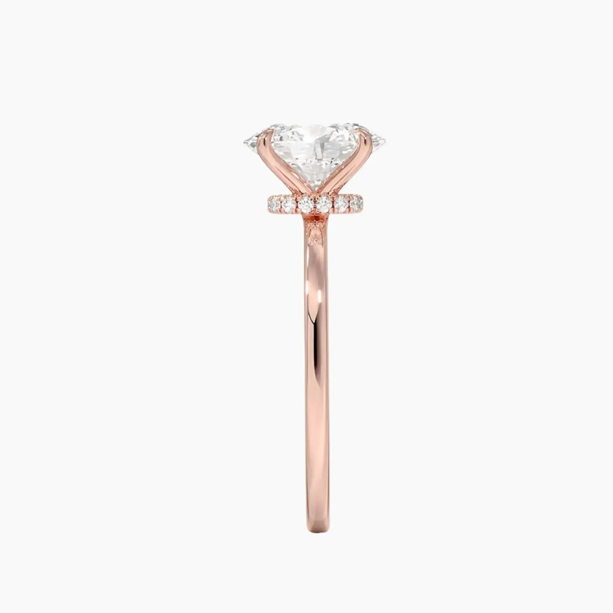 OBSER068 - Giselle Solitaire Oval engagement ring setting view 6