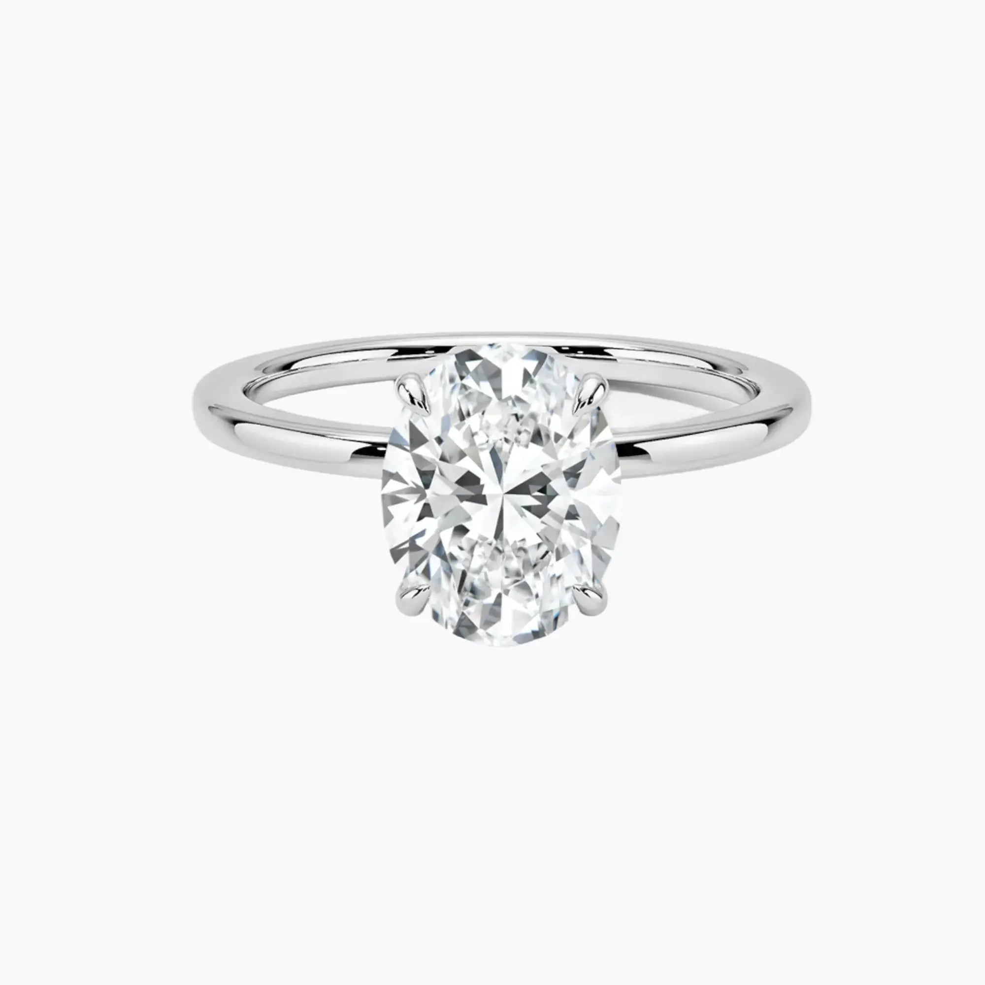 OBSER068 - Giselle Solitaire Oval engagement ring setting view 1