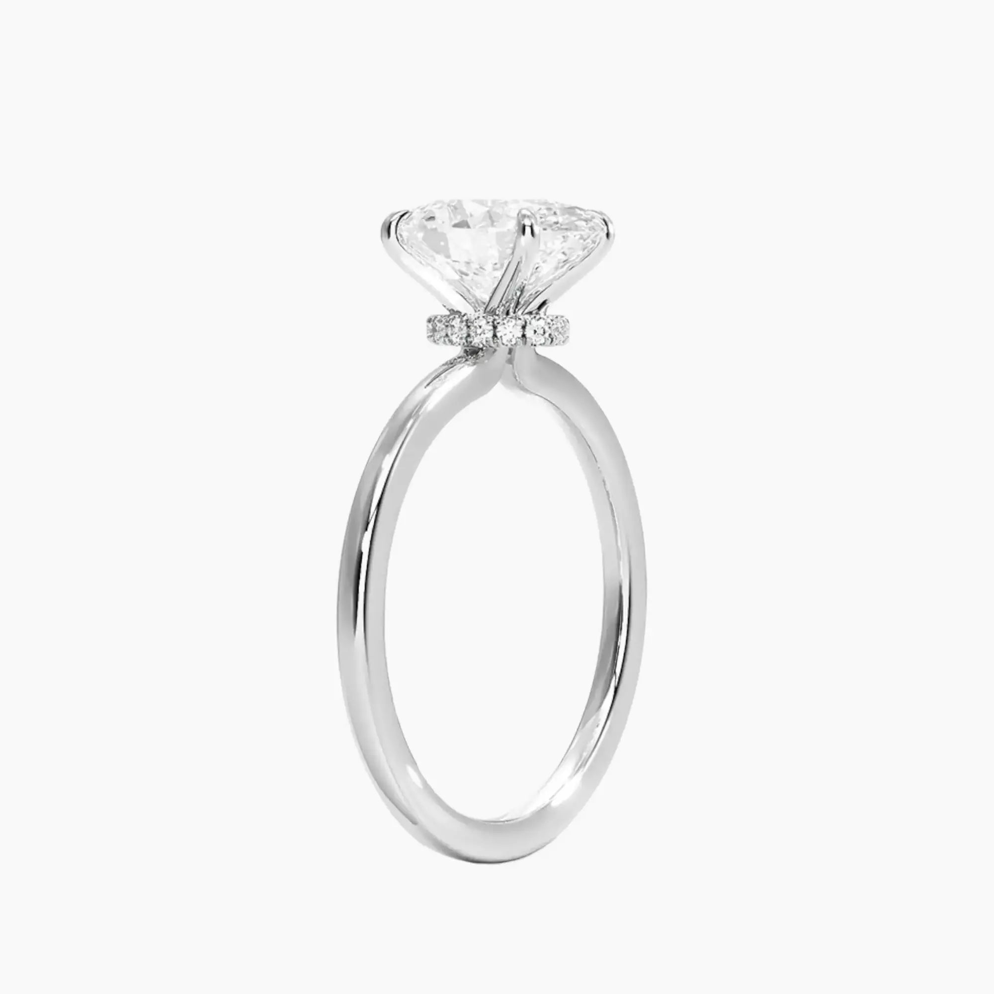 OBSER068 - Giselle Solitaire Oval engagement ring setting view 2