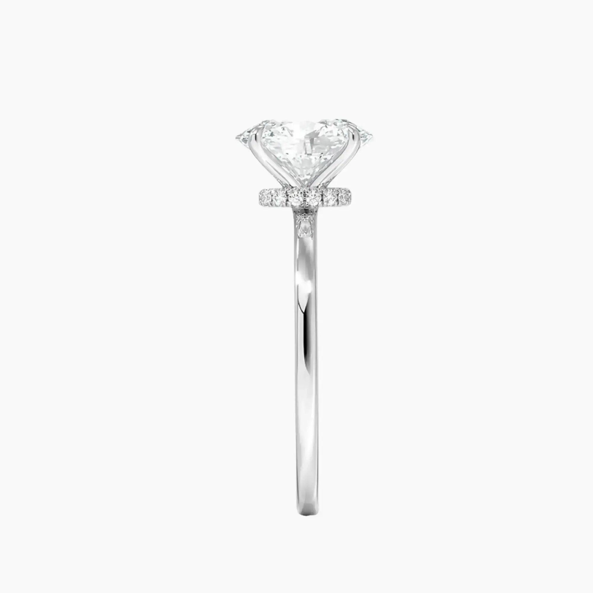 OBSER068 - Giselle Solitaire Oval engagement ring setting view 3