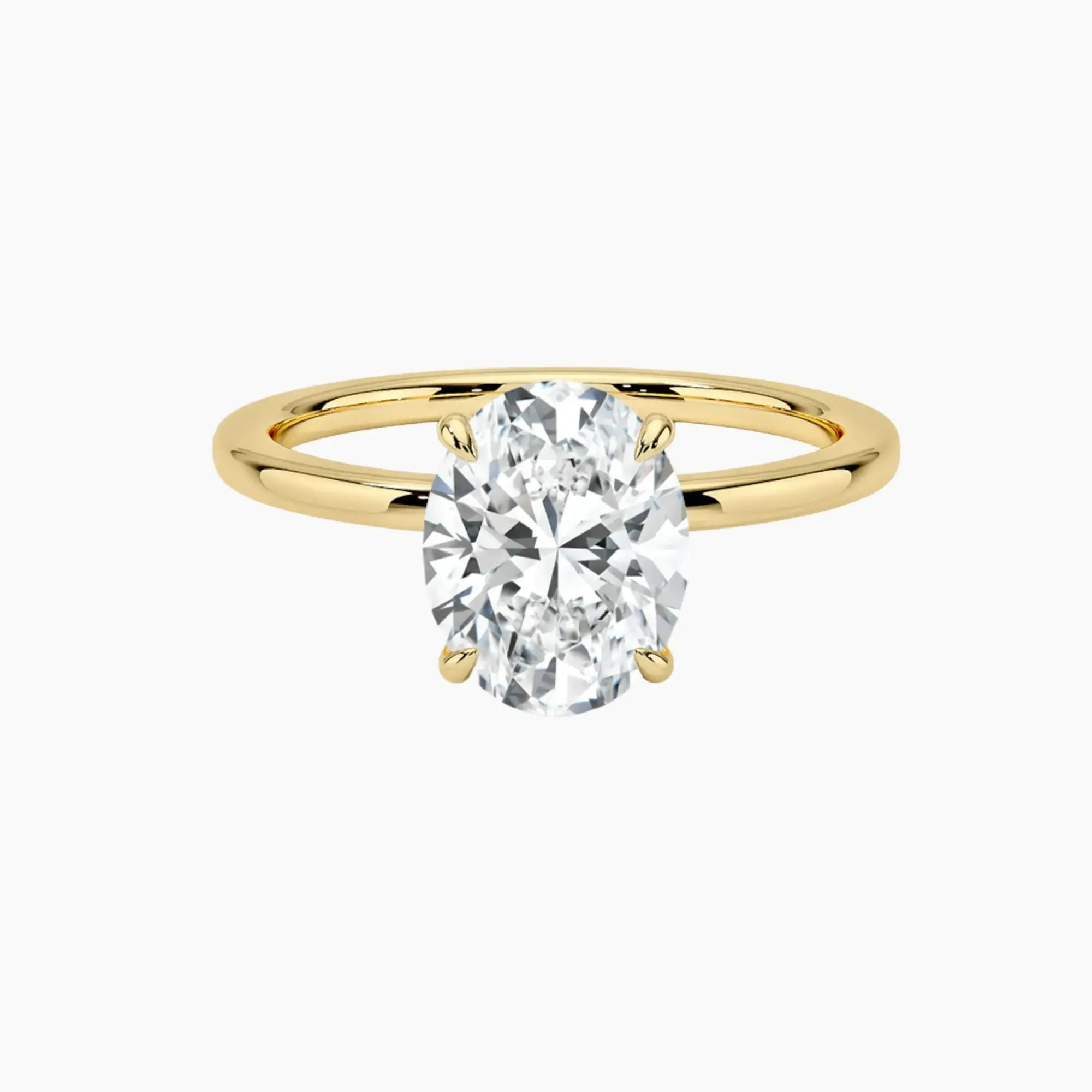OBSER068 - Giselle Solitaire Oval engagement ring setting view 7