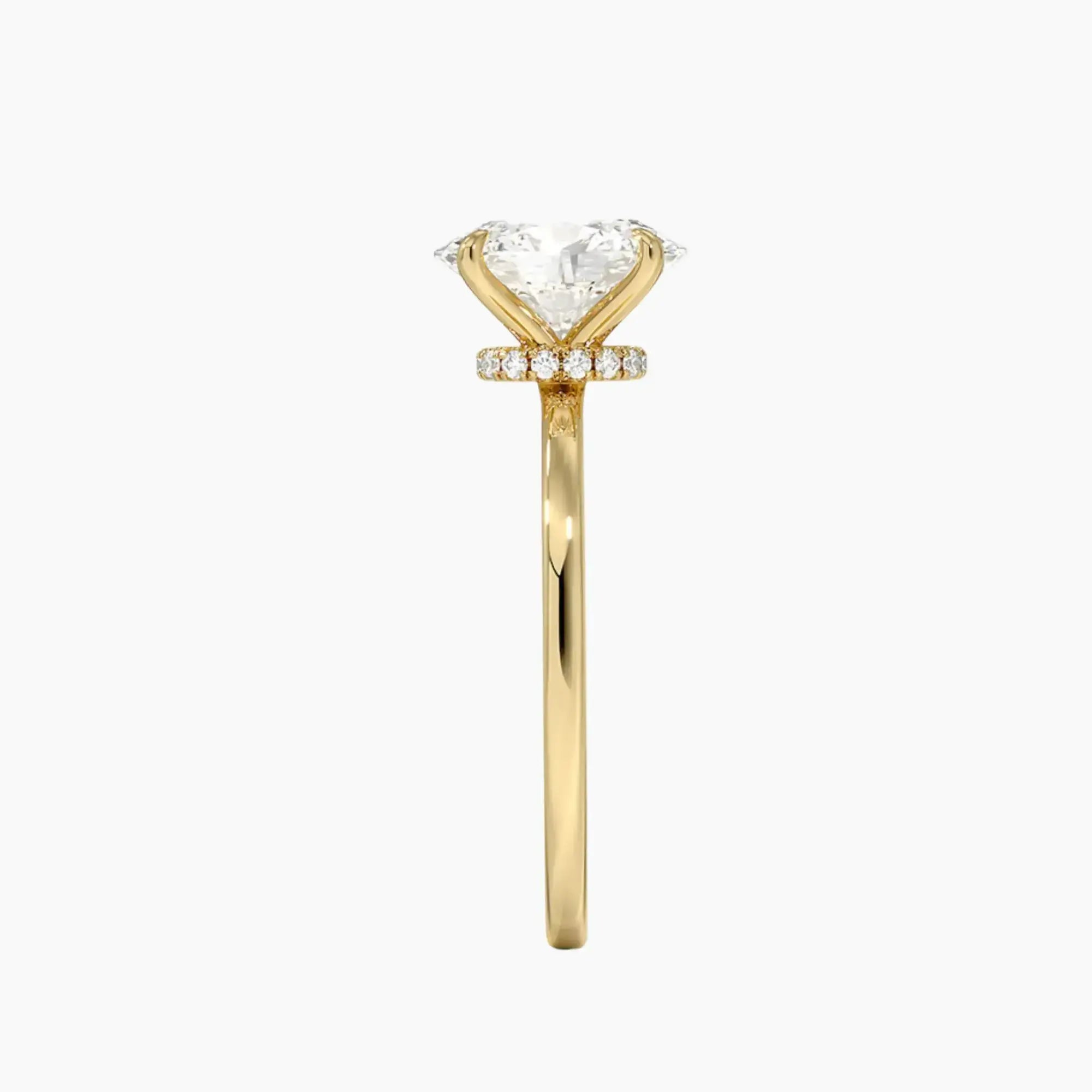 OBSER068 - Giselle Solitaire Oval engagement ring setting view 9