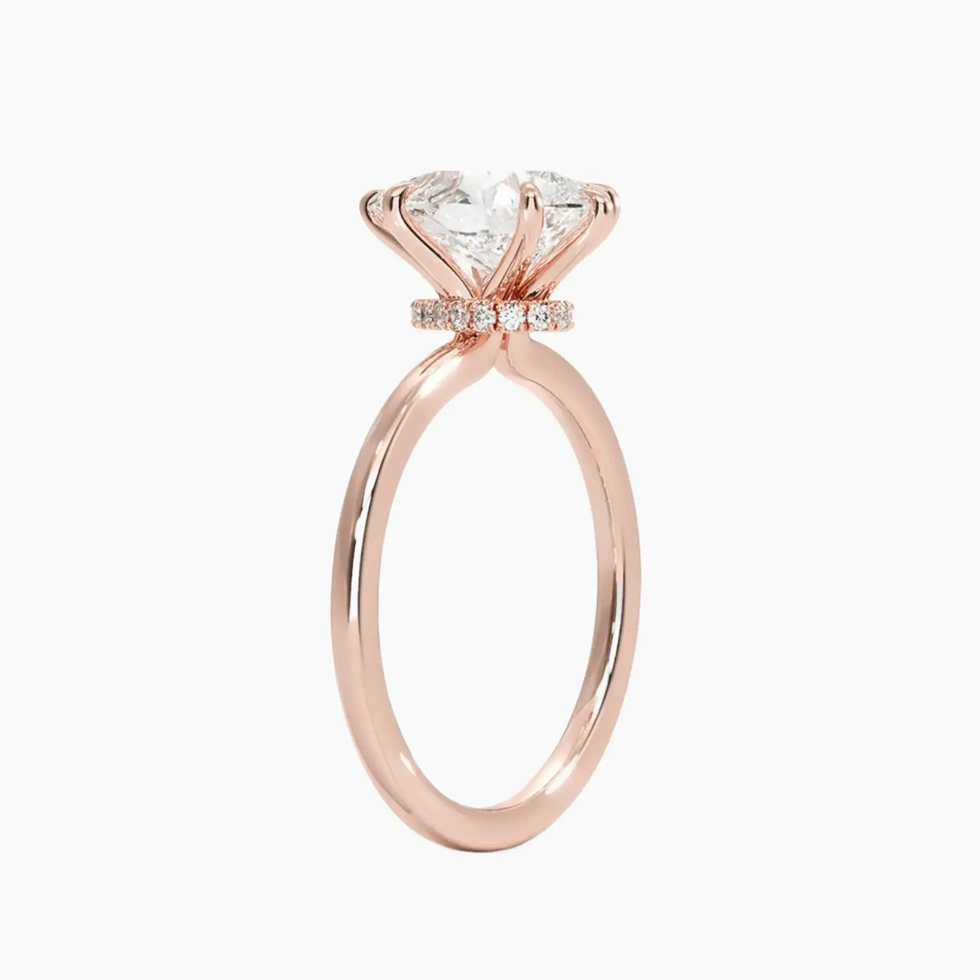 OBSER390 - Giselle Solitaire Pear engagement ring setting view 5