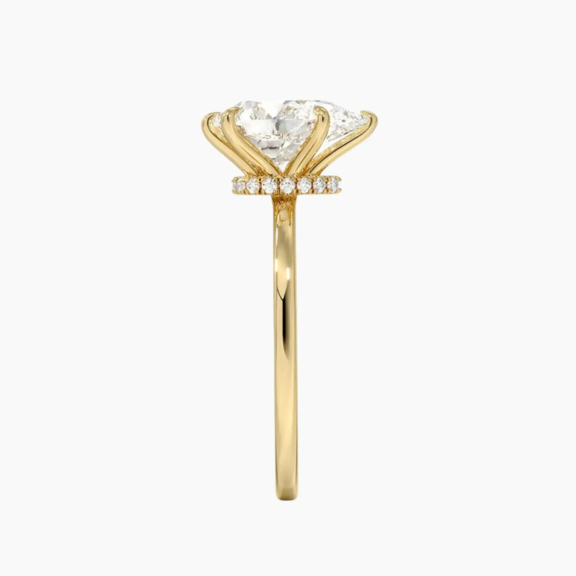OBSER390 - Giselle Solitaire Pear engagement ring setting view 9