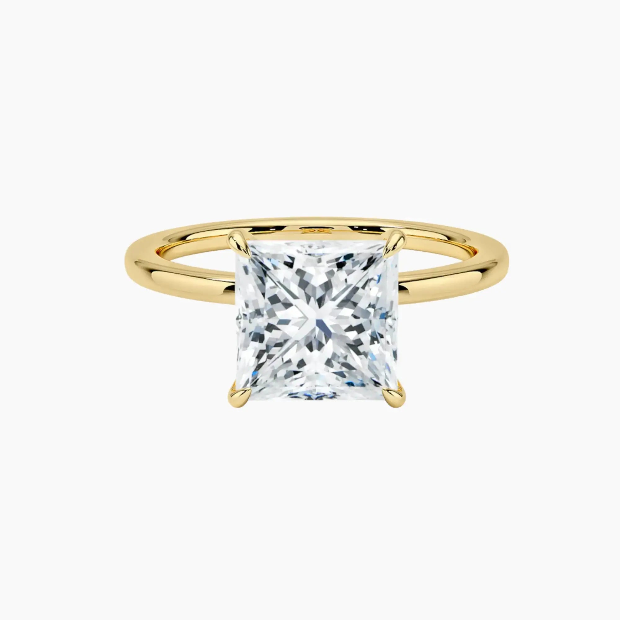 OBSER389 - Giselle Solitaire Princess engagement ring setting view 7