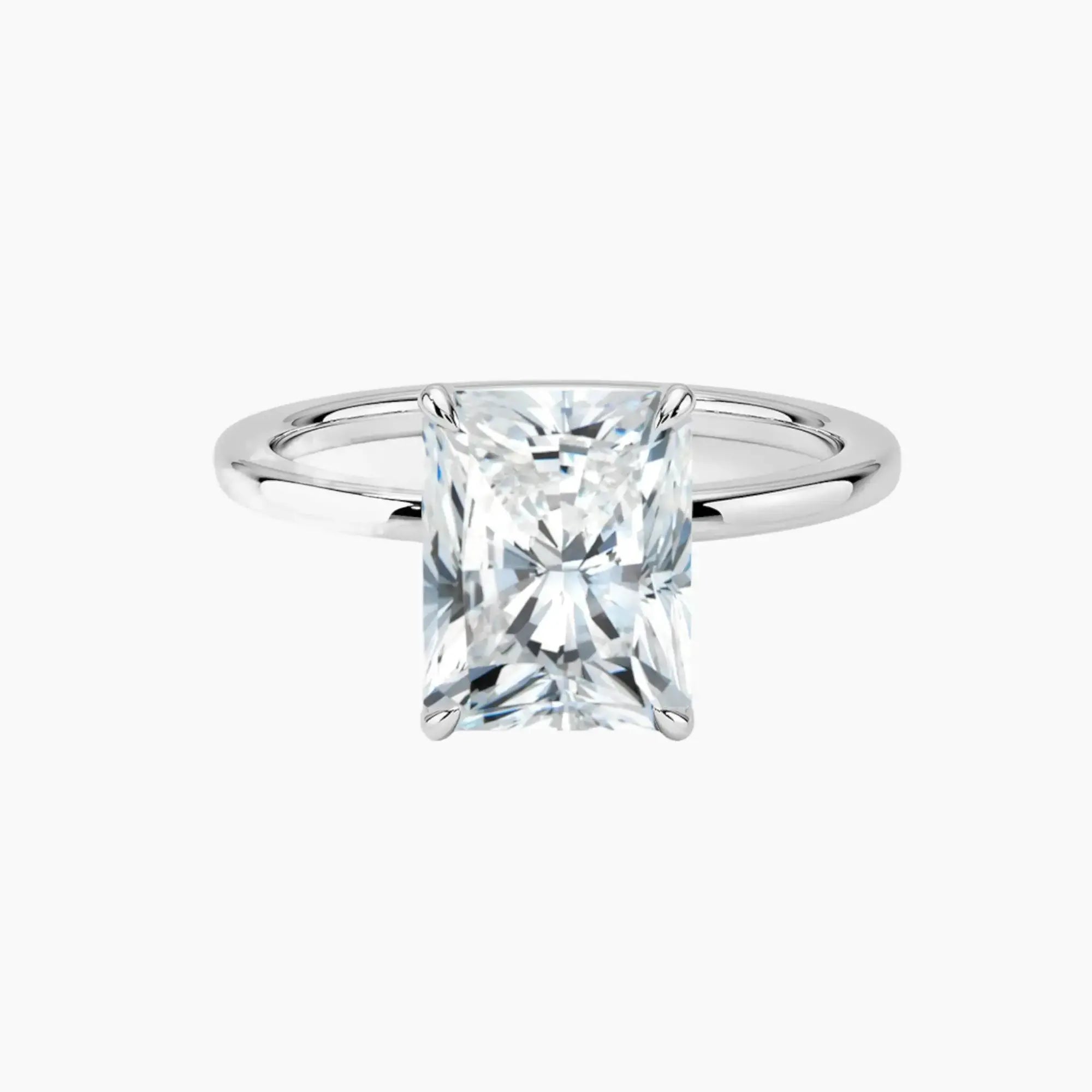 OBSER067 - Giselle Solitaire Radiant engagement ring setting view 1
