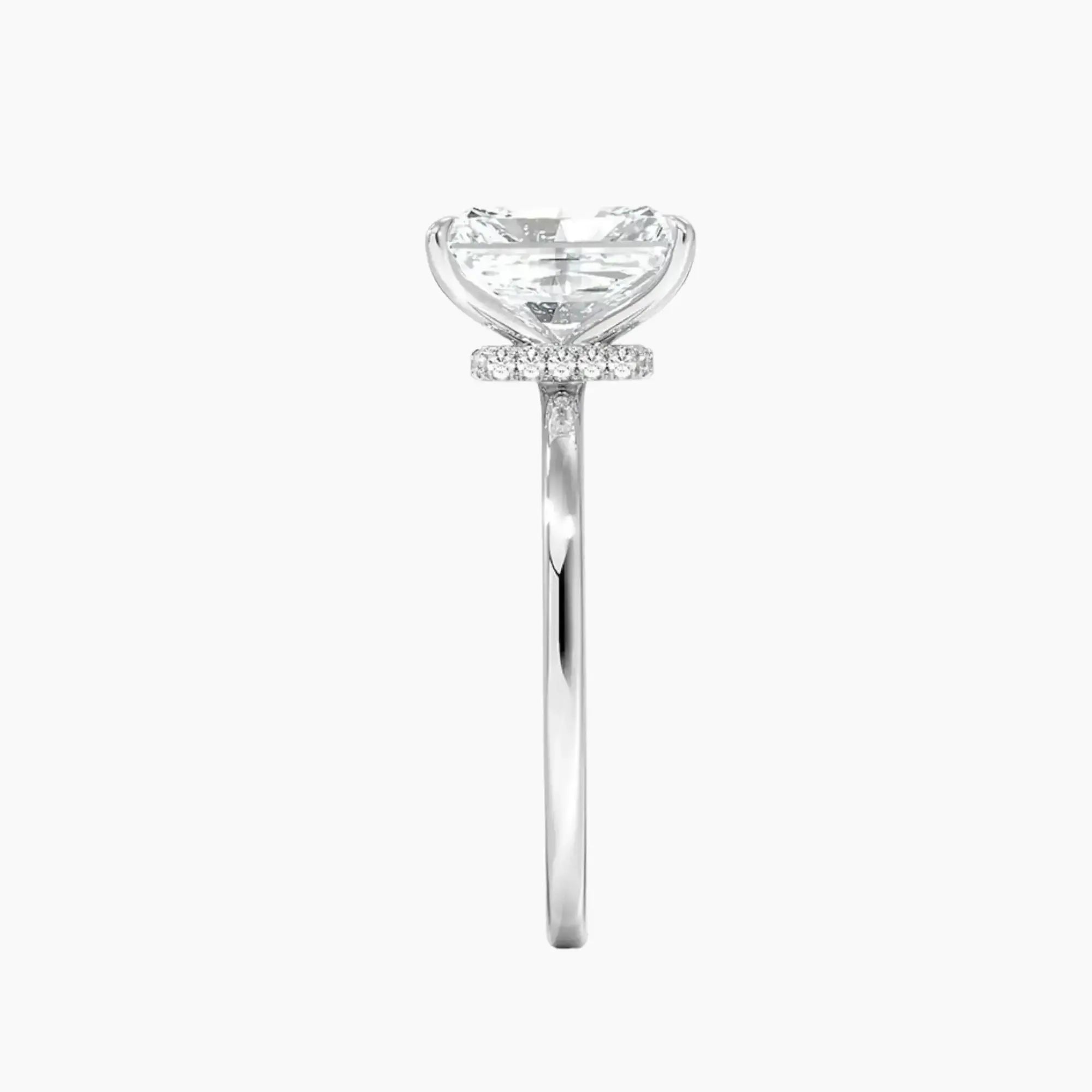 OBSER067 - Giselle Solitaire Radiant engagement ring setting view 3