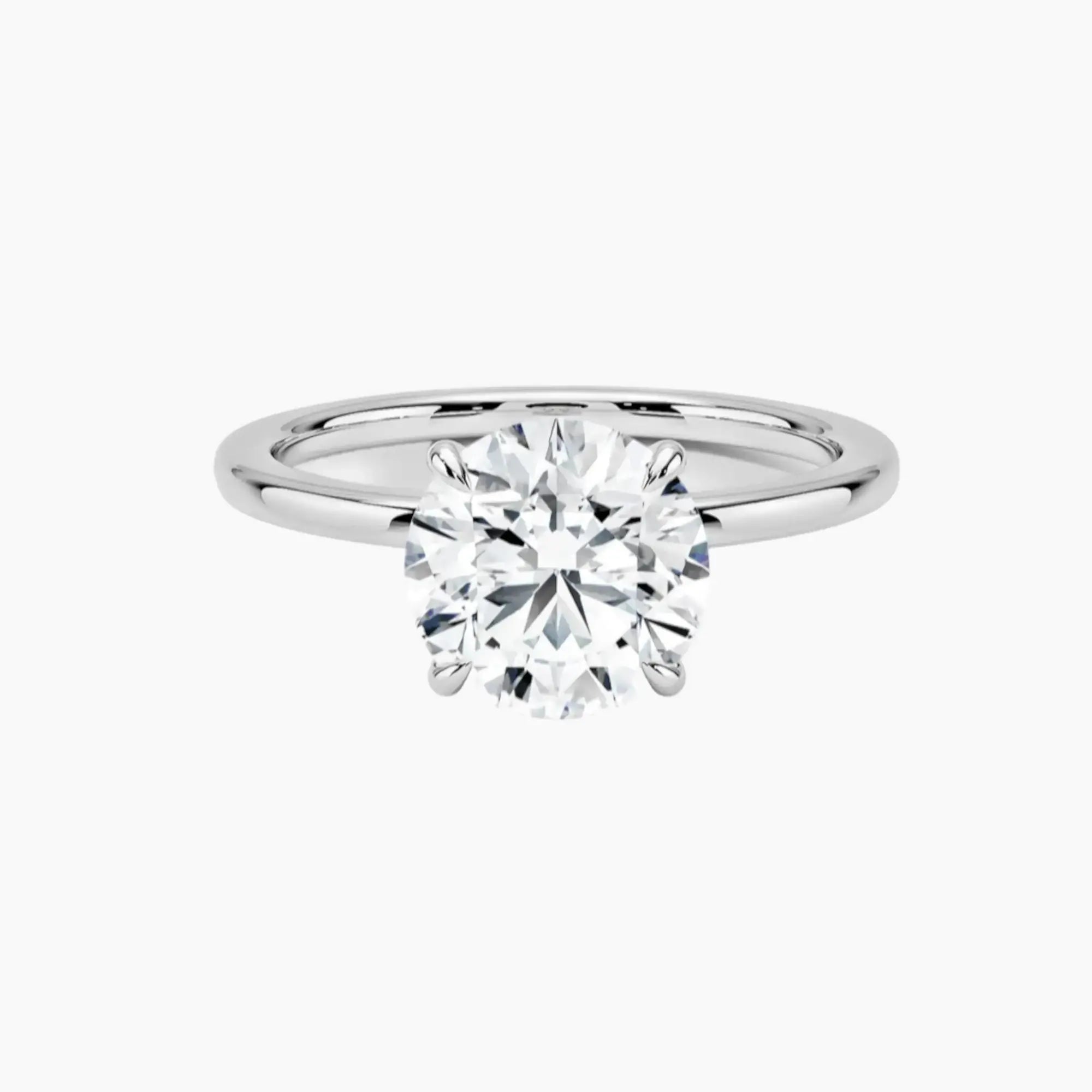 OBSER159 - Giselle Solitaire Round engagement ring setting view 1