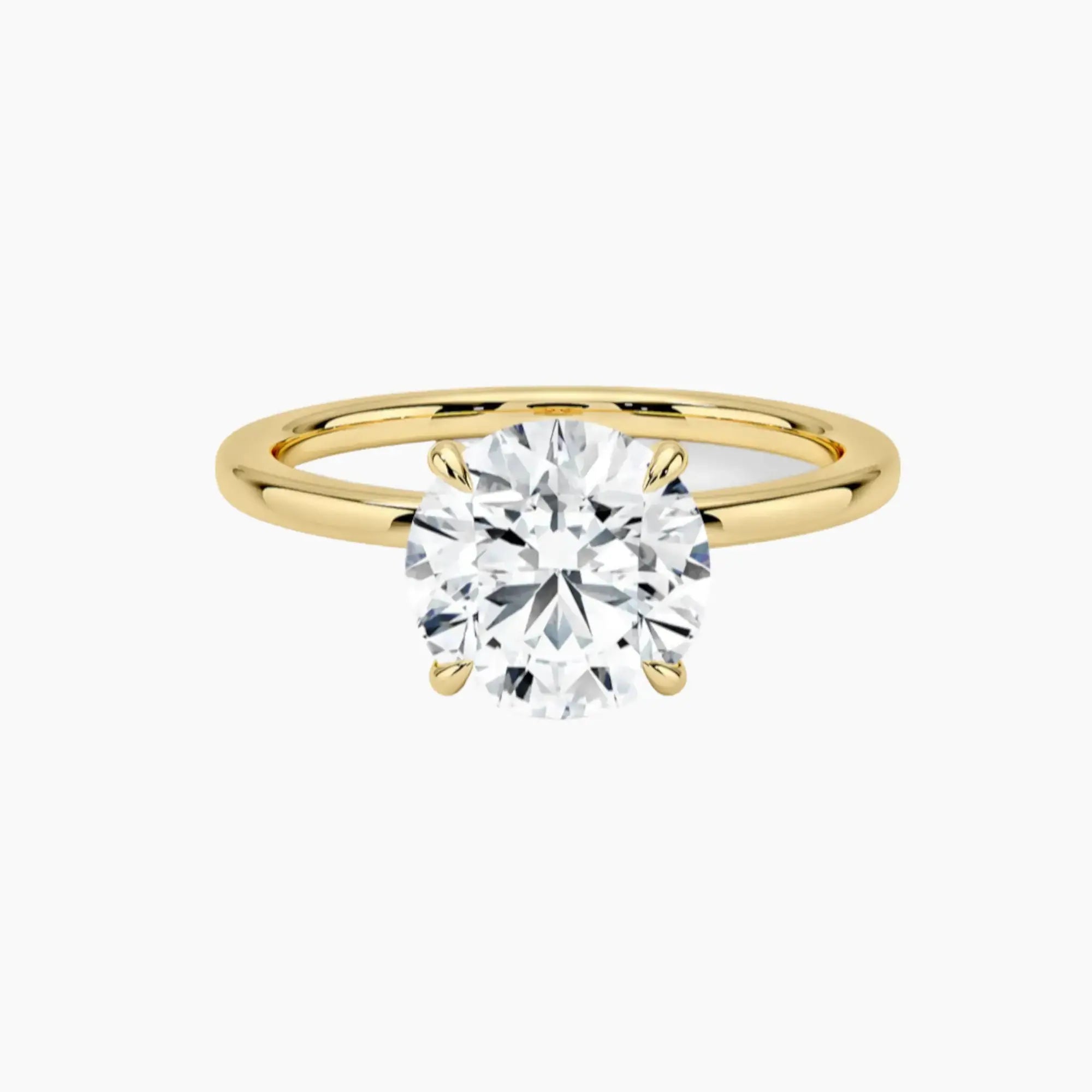 OBSER159 - Giselle Solitaire Round engagement ring setting view 7