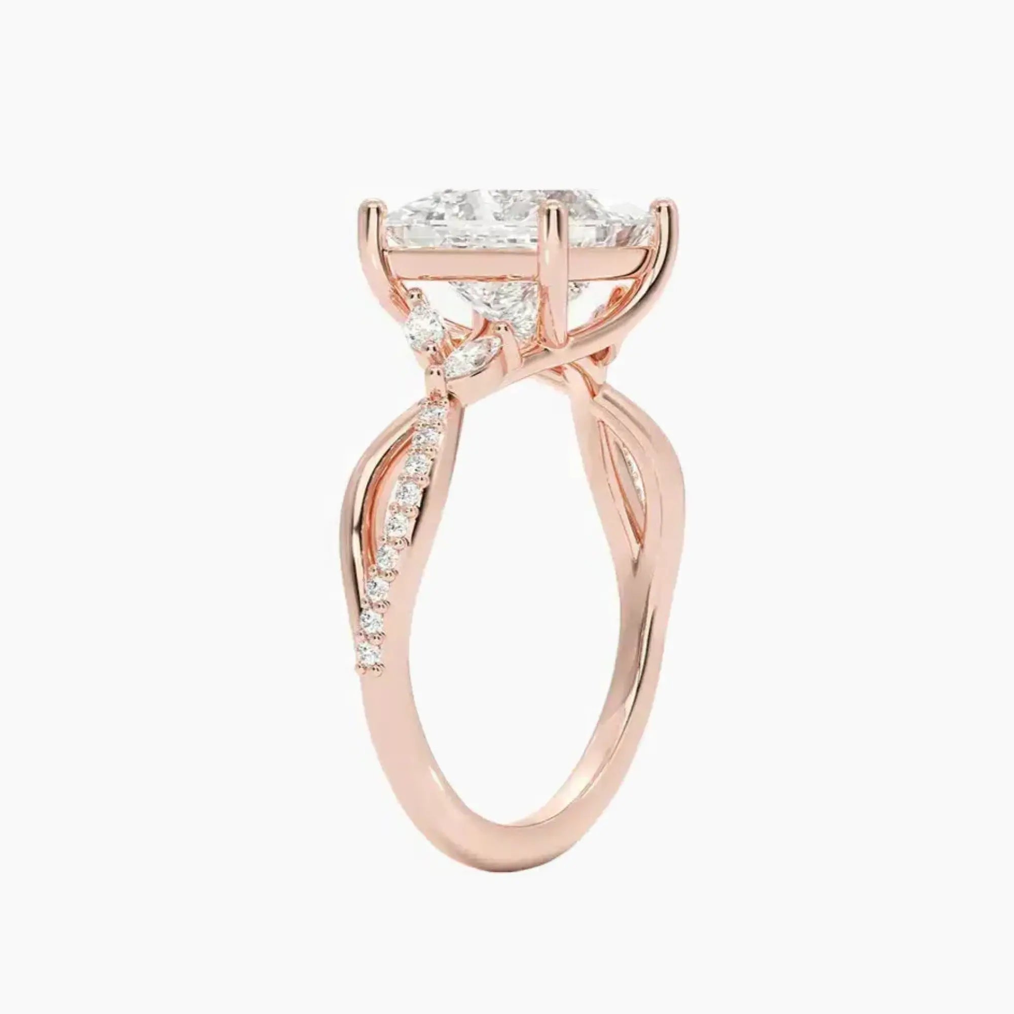 OBSER243 - Amara Adorned Princess engagement ring setting view 5