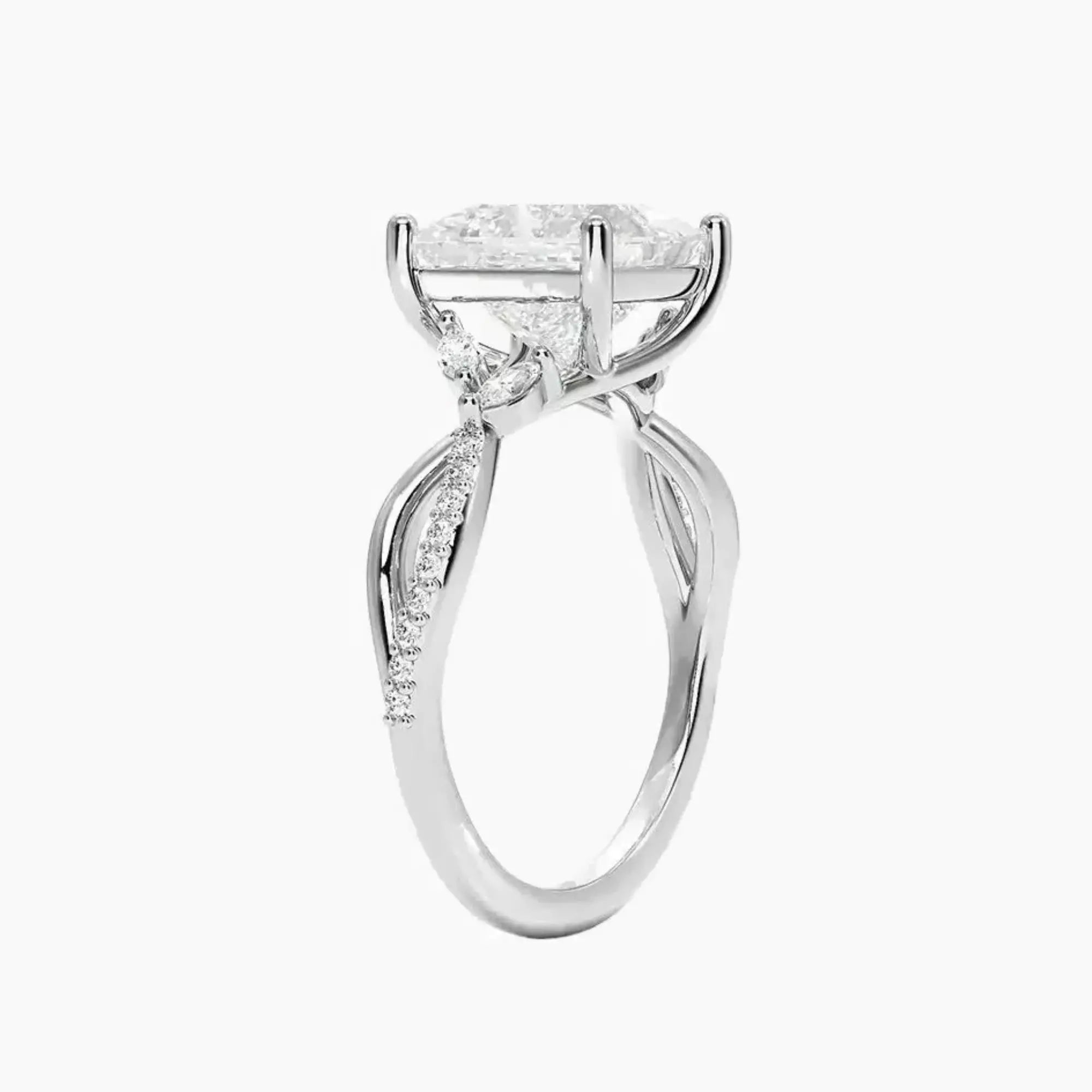 OBSER243 - Amara Adorned Princess engagement ring setting view 2