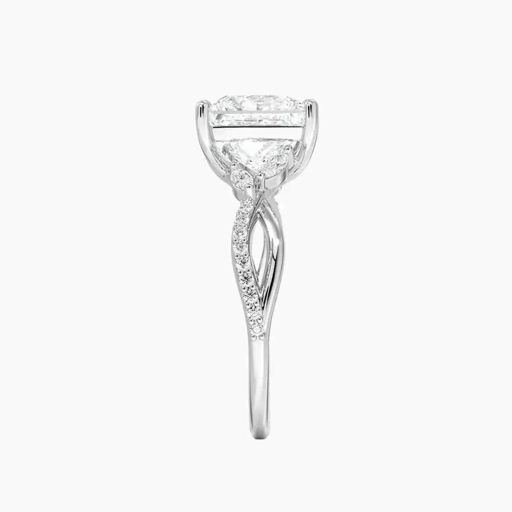 OBSER243 - Amara Adorned Princess engagement ring setting view 3