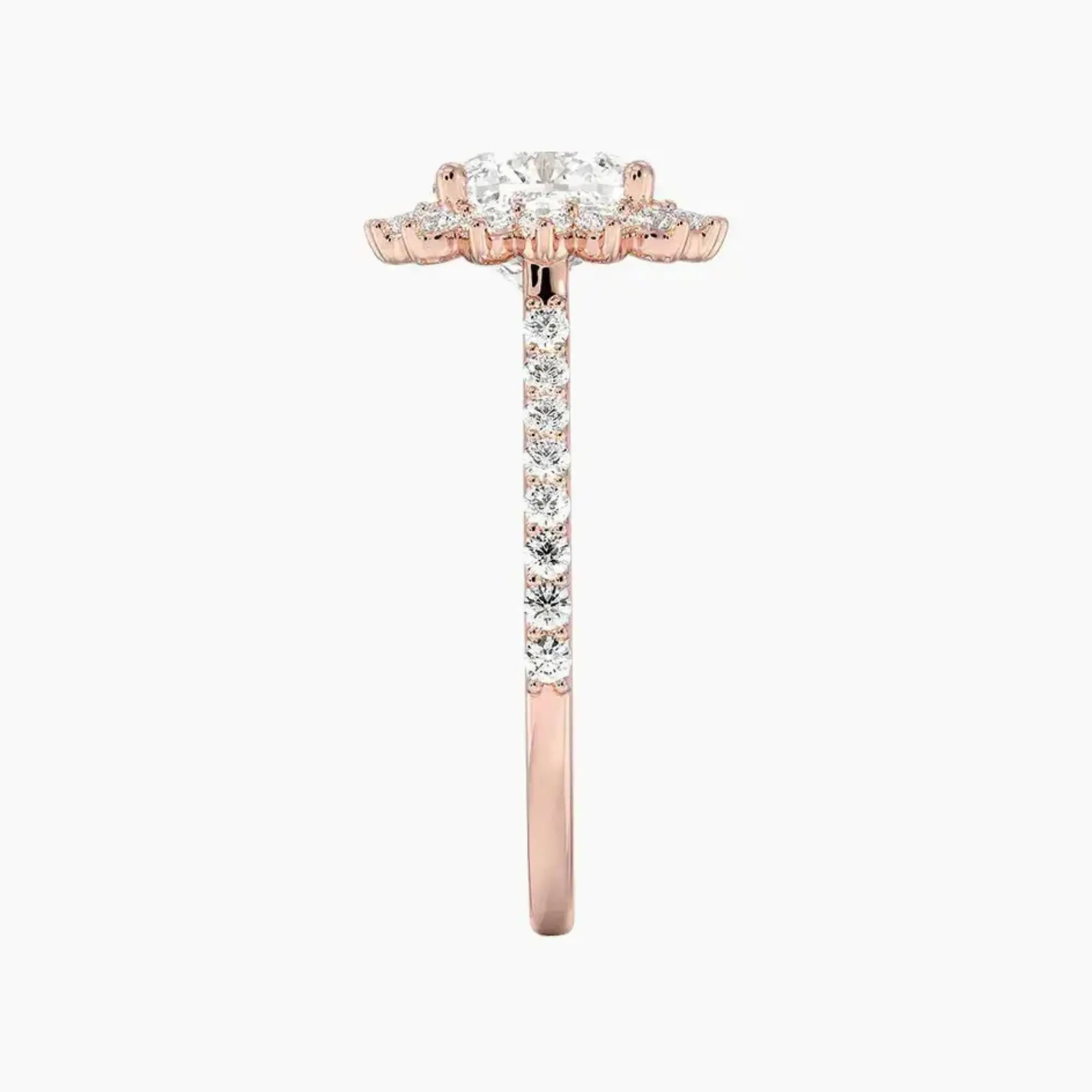 OBSER455 - Soraya Pave Halo Cushion engagement ring setting view 6