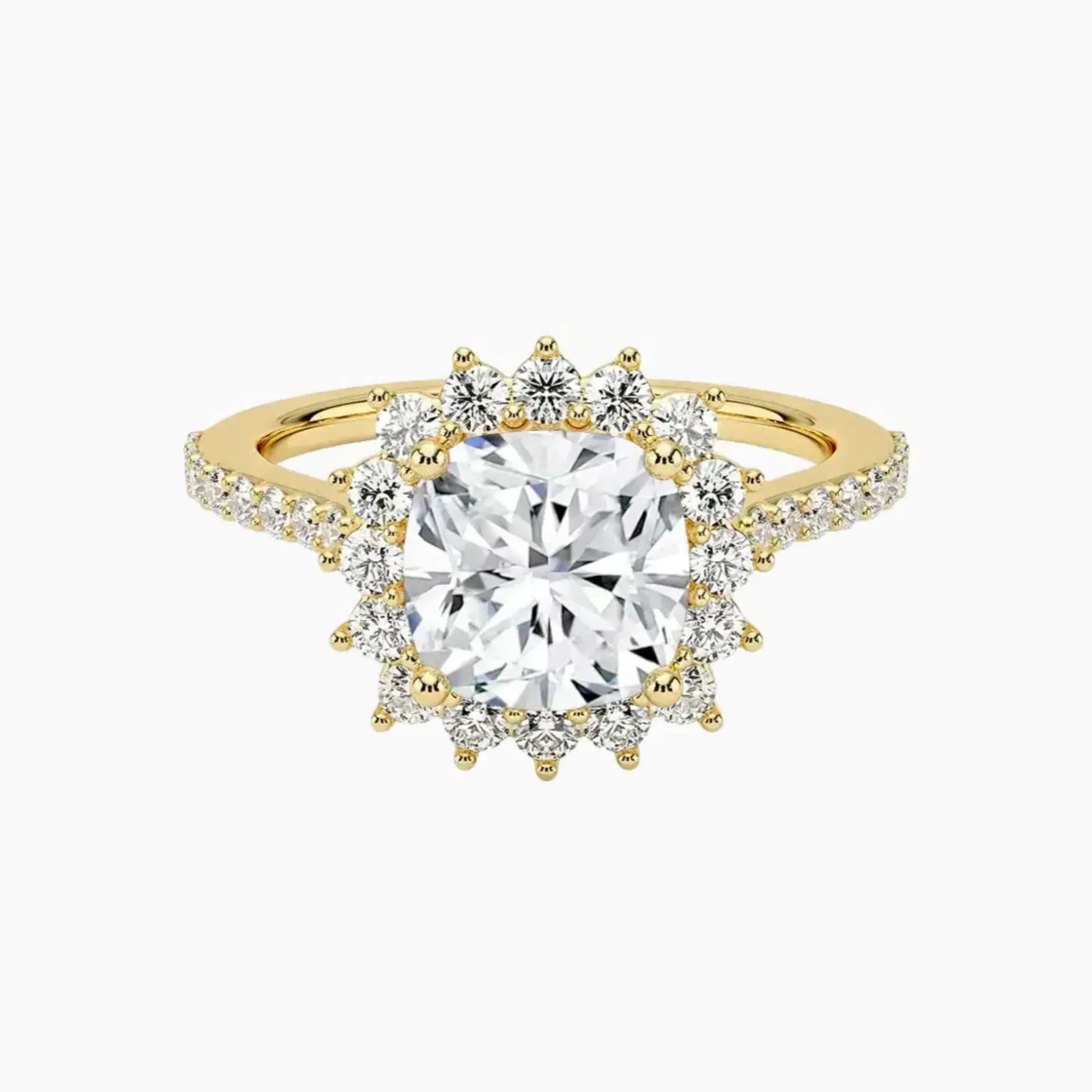OBSER455 - Soraya Pave Halo Cushion engagement ring setting view 7