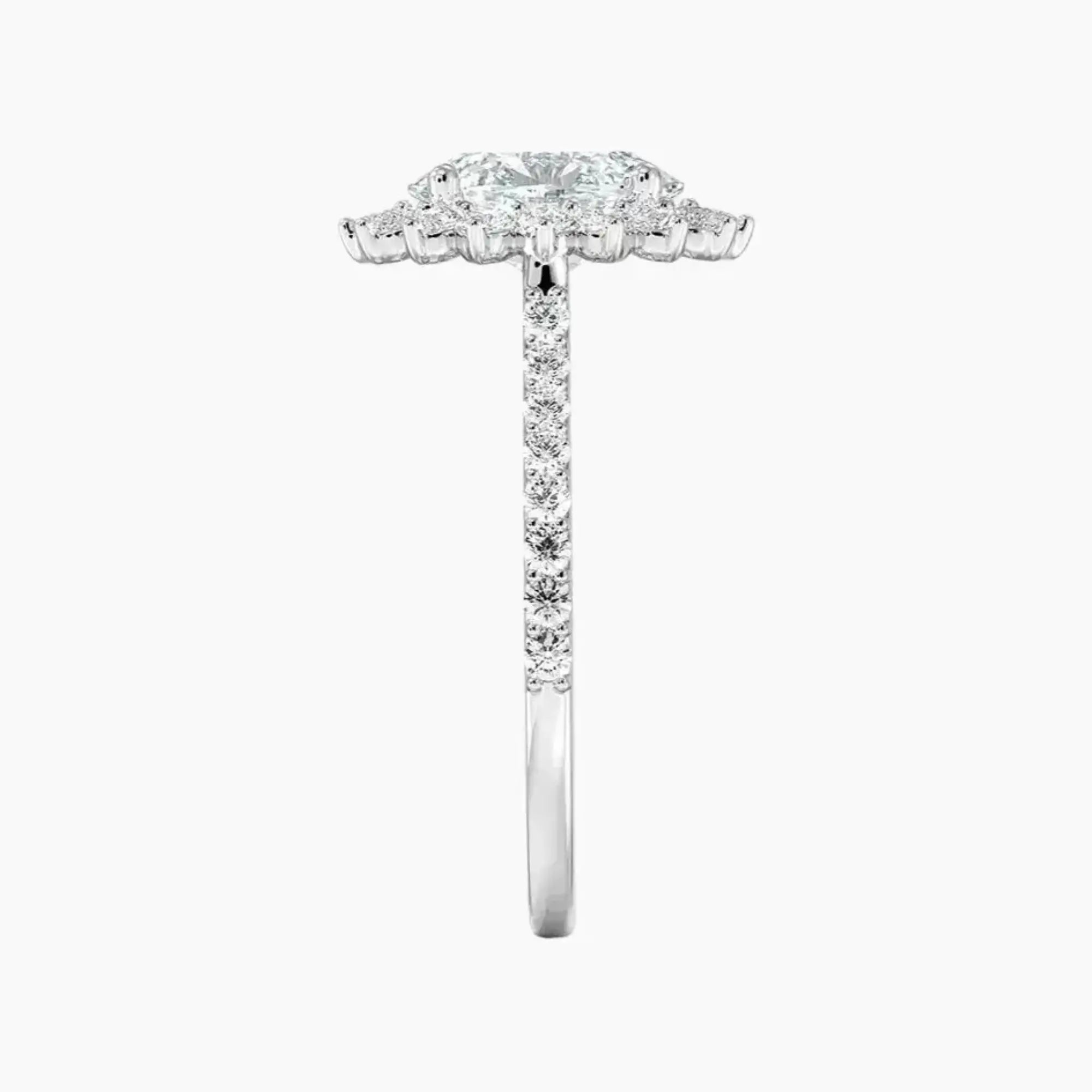 OBSER456 - Soraya Pave Halo Oval engagement ring setting view 3