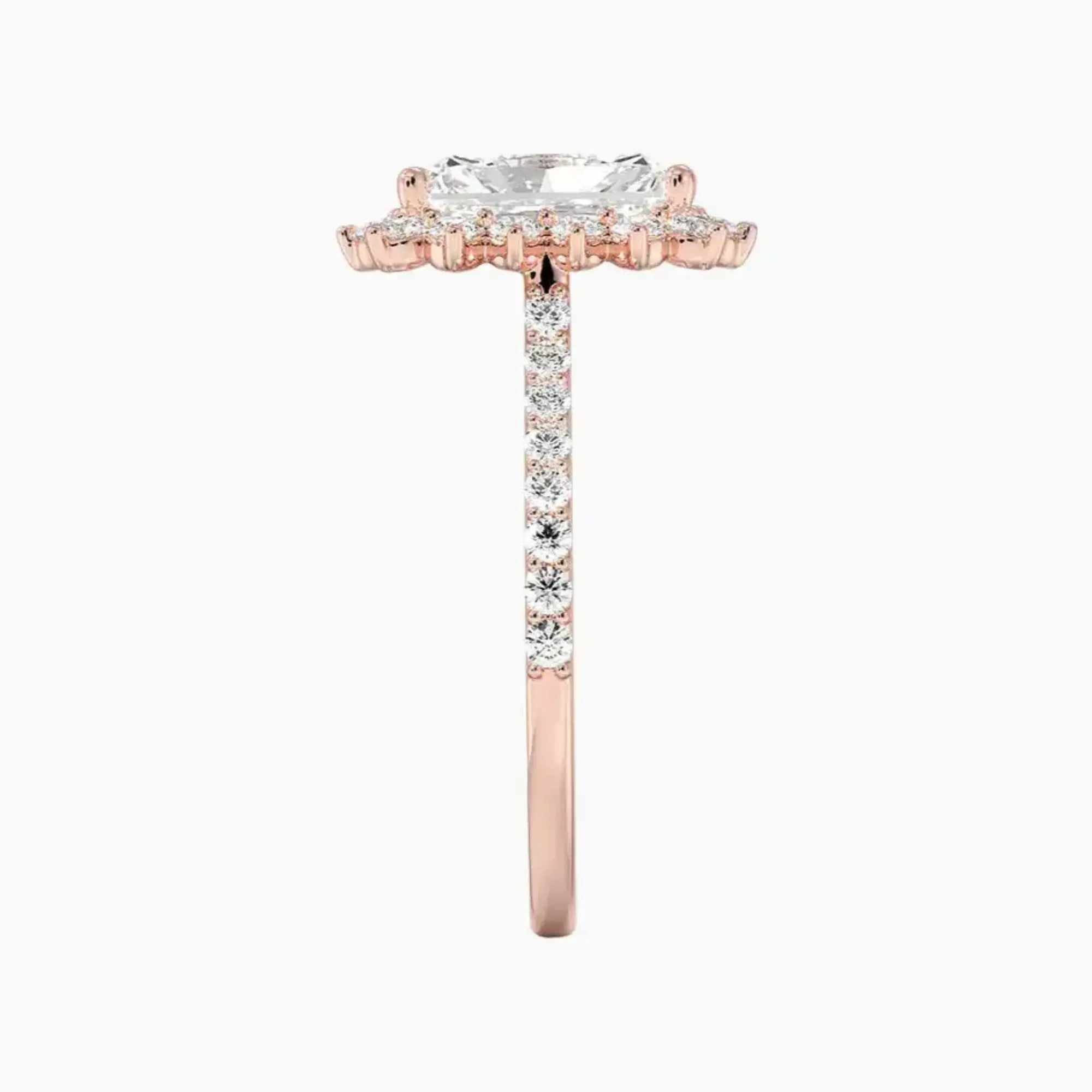 OBSER450 - Soraya Pave Halo Radiant engagement ring setting view 6