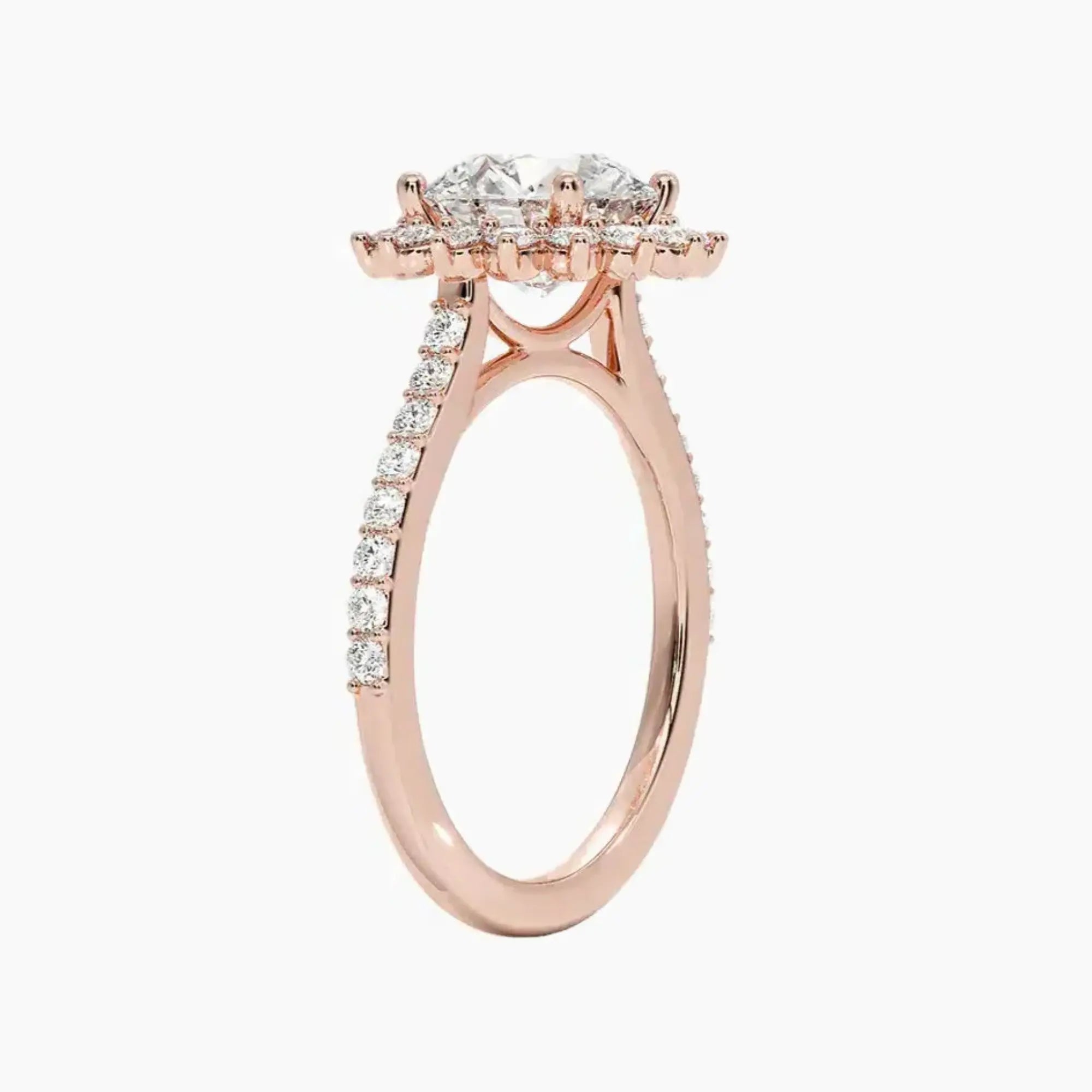 OBSER457 - Soraya Pave Halo Round engagement ring setting view 5