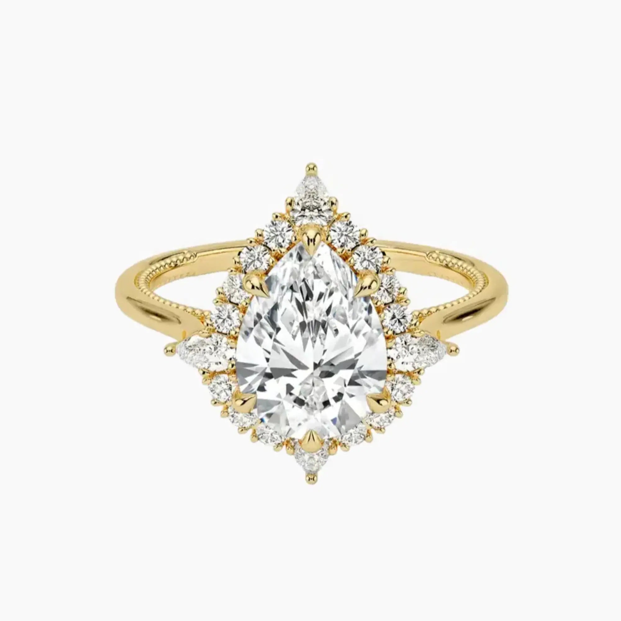 OBSER400 - Elara Halo Pear engagement ring setting view 7