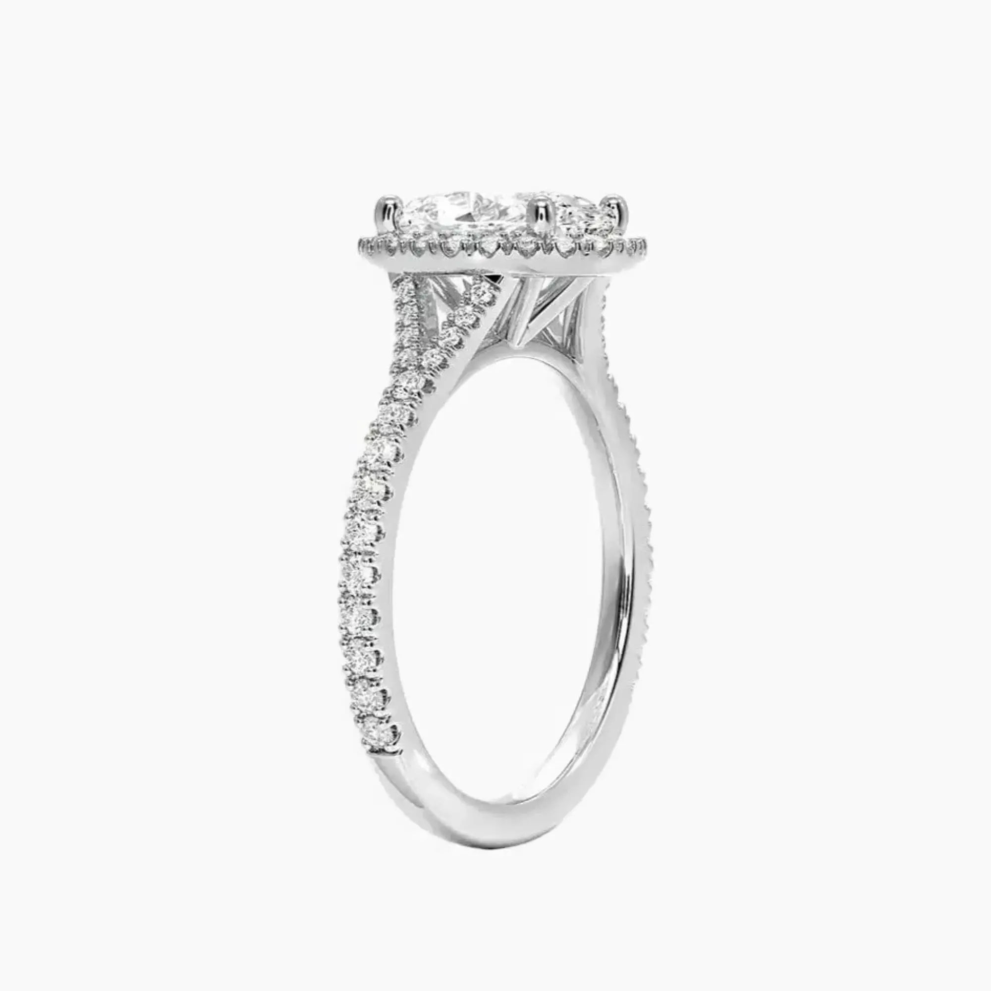 OBSER173 - Lysandra Halo Oval engagement ring setting view 2