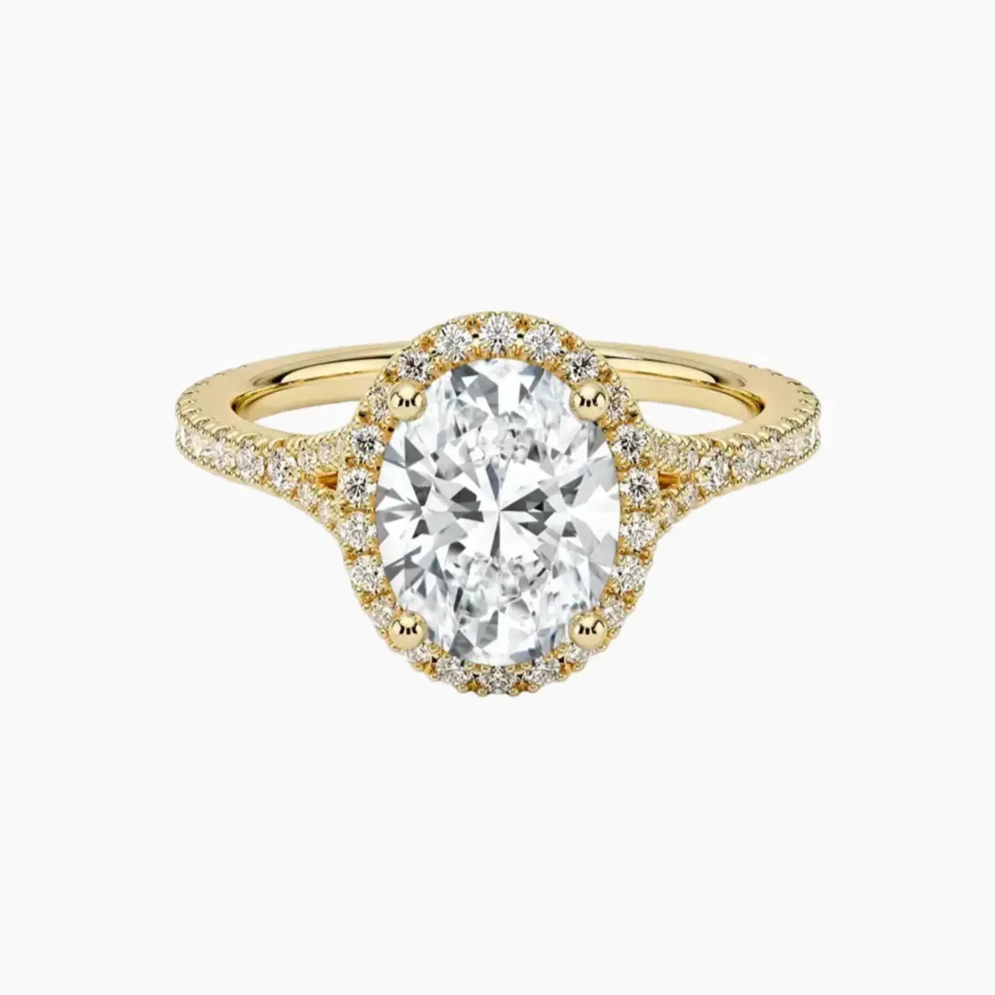 OBSER173 - Lysandra Halo Oval engagement ring setting view 7