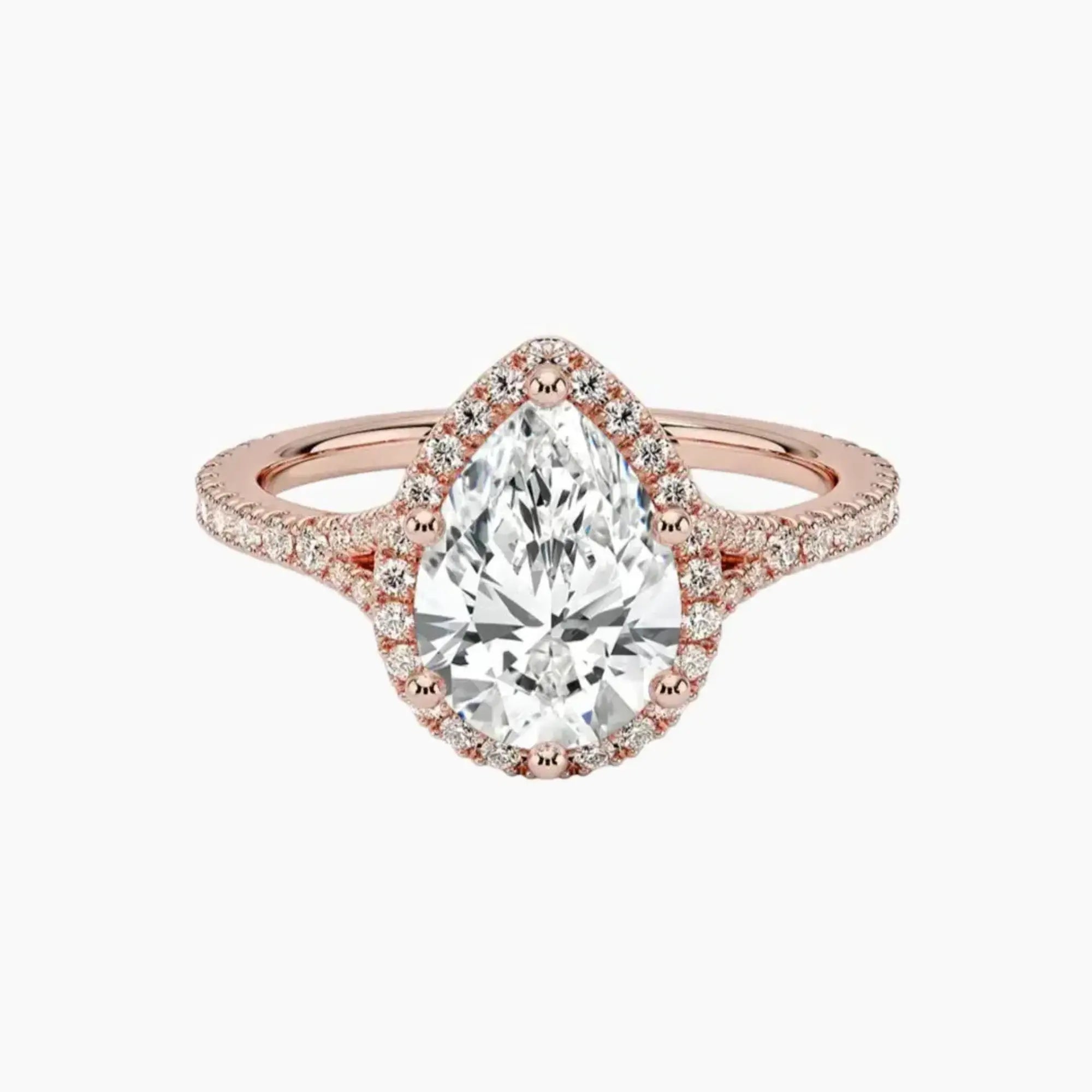 OBSER172 - Lysandra Halo Pear engagement ring setting view 4