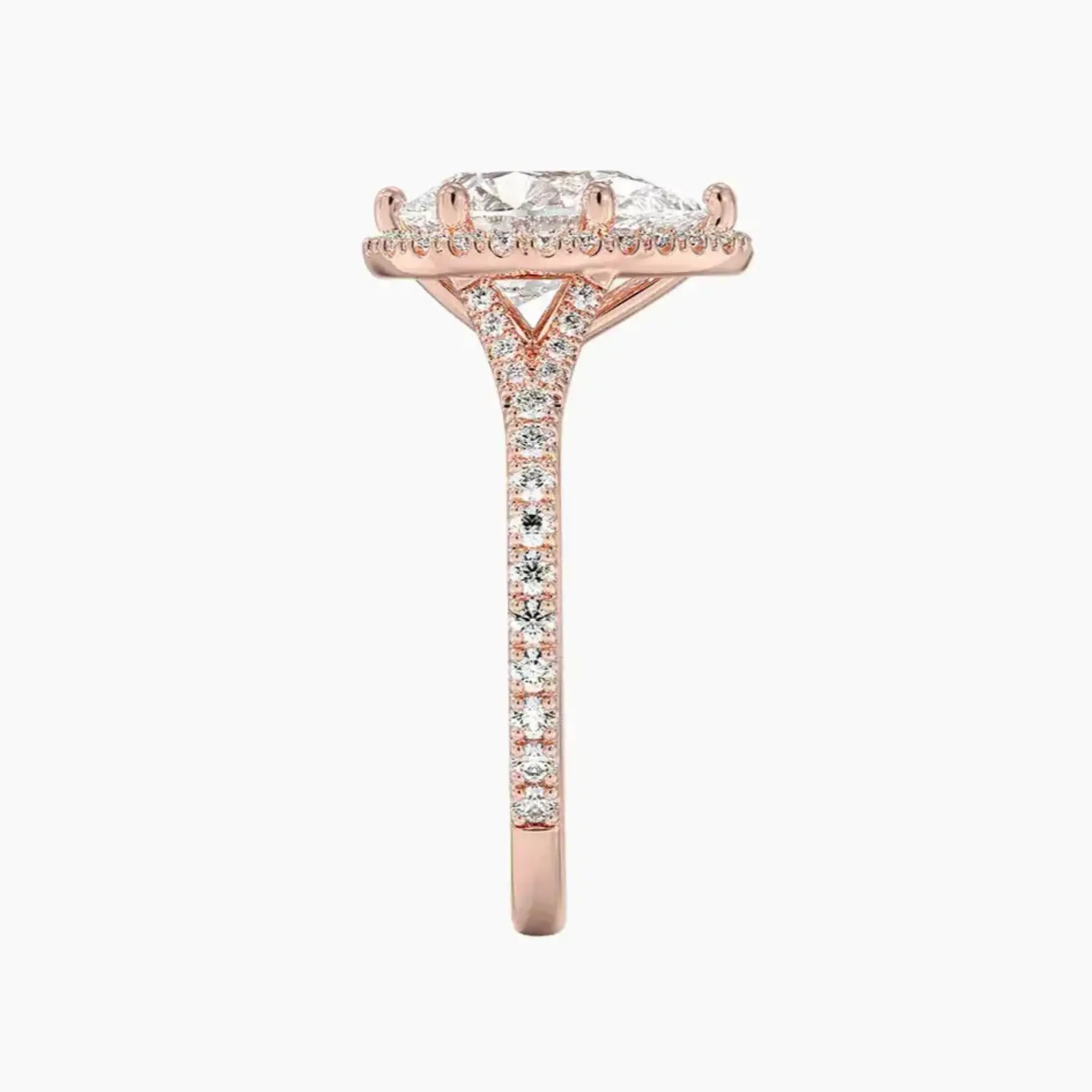 OBSER172 - Lysandra Halo Pear engagement ring setting view 6