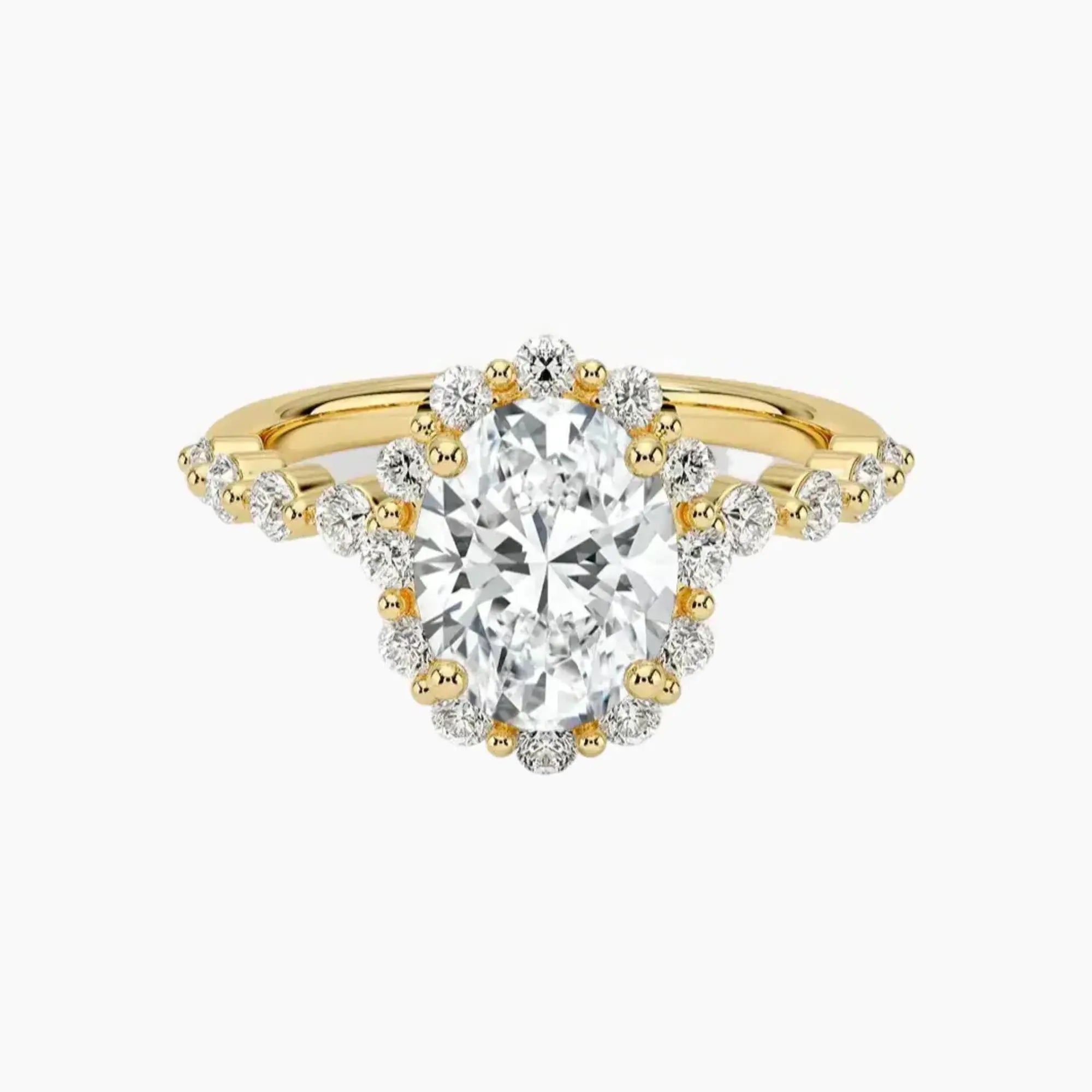 OBSER418 - Anthea Halo Oval engagement ring setting view 7