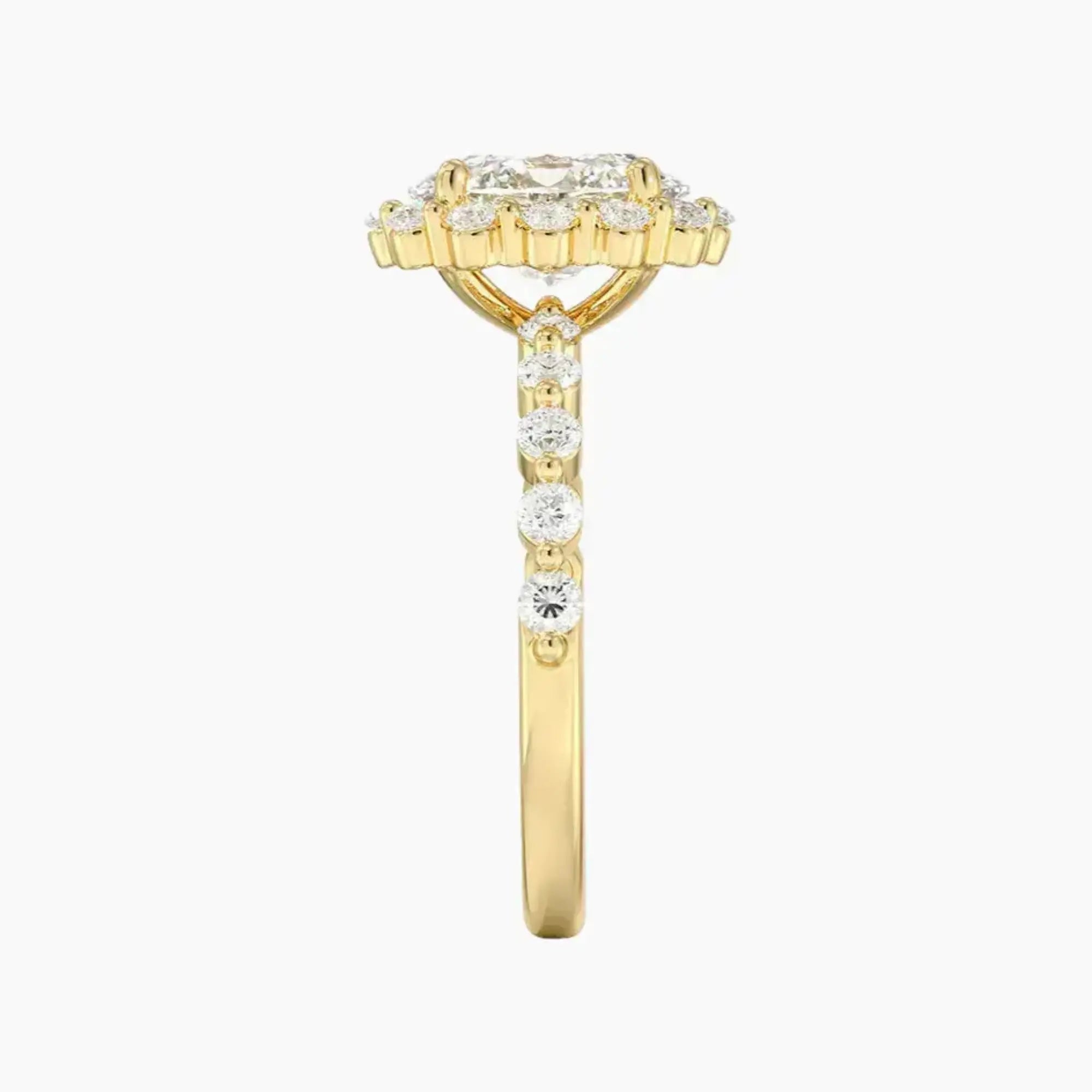 OBSER418 - Anthea Halo Oval engagement ring setting view 9