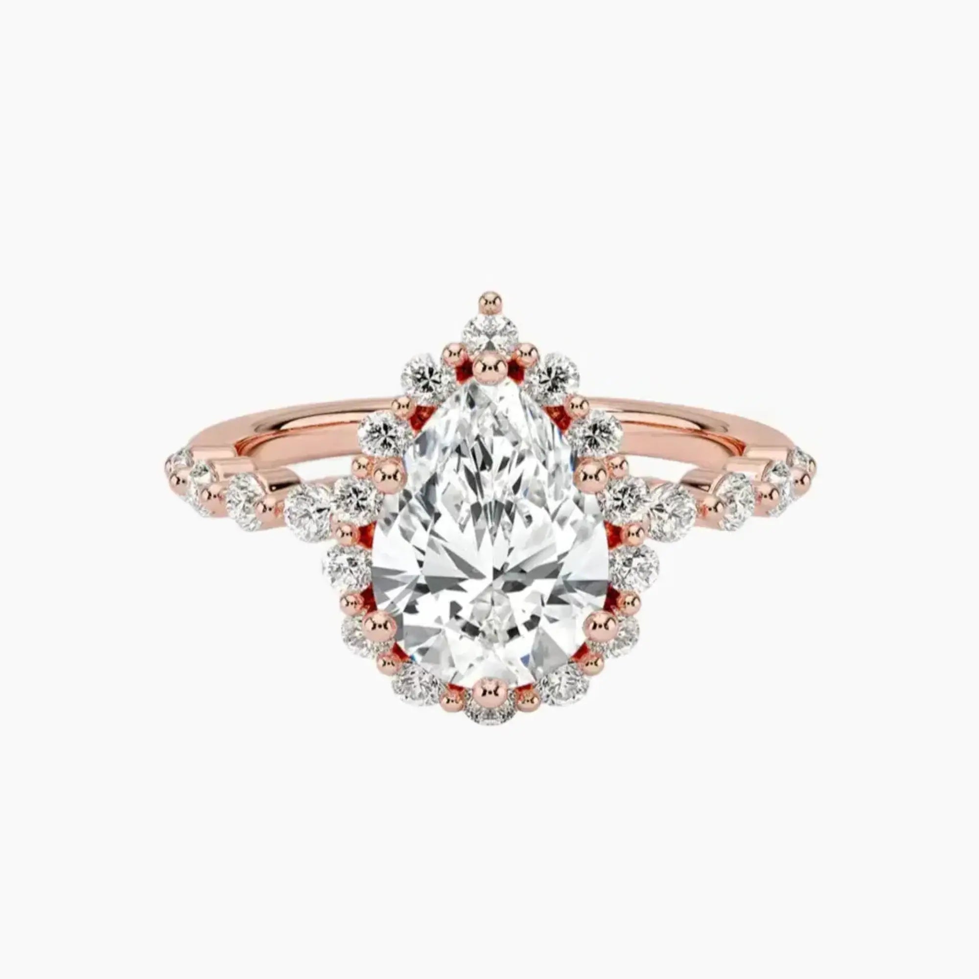 OBSER416 - Anthea Halo Pear engagement ring setting view 4