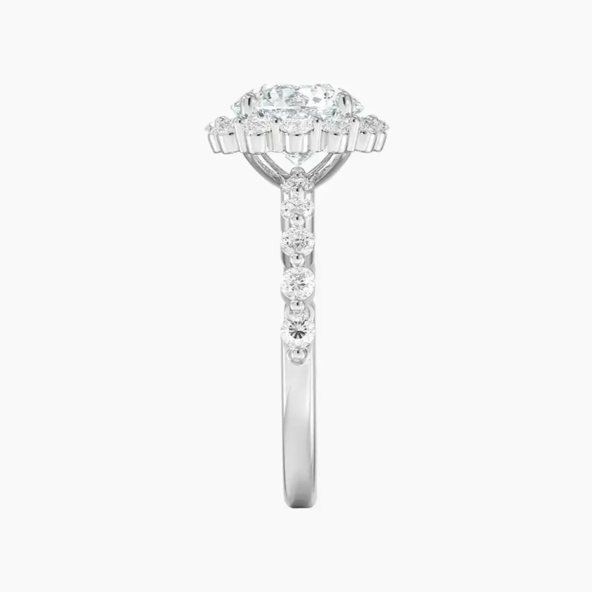 OBSER419 - Anthea Halo Round engagement ring setting view 3