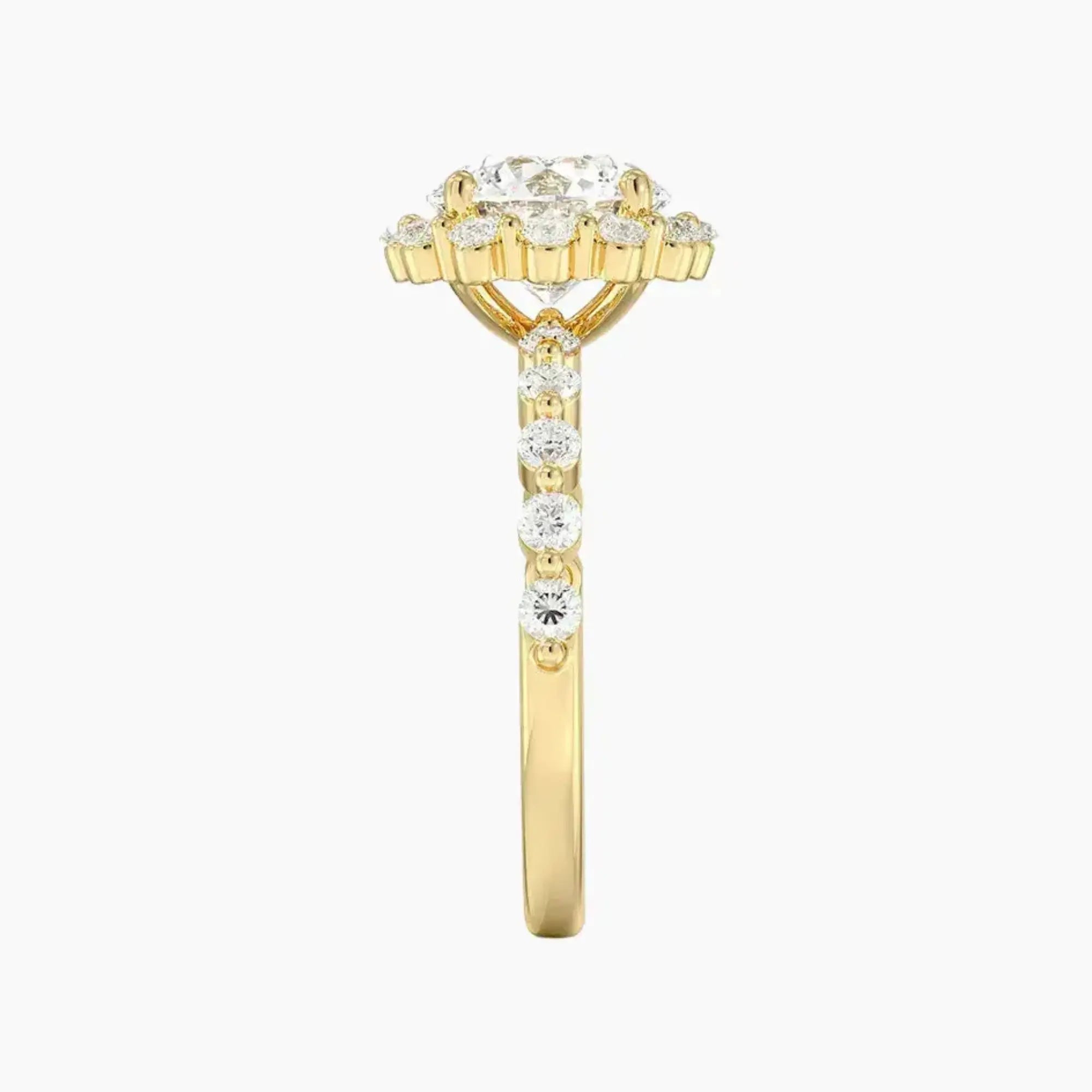 OBSER419 - Anthea Halo Round engagement ring setting view 9