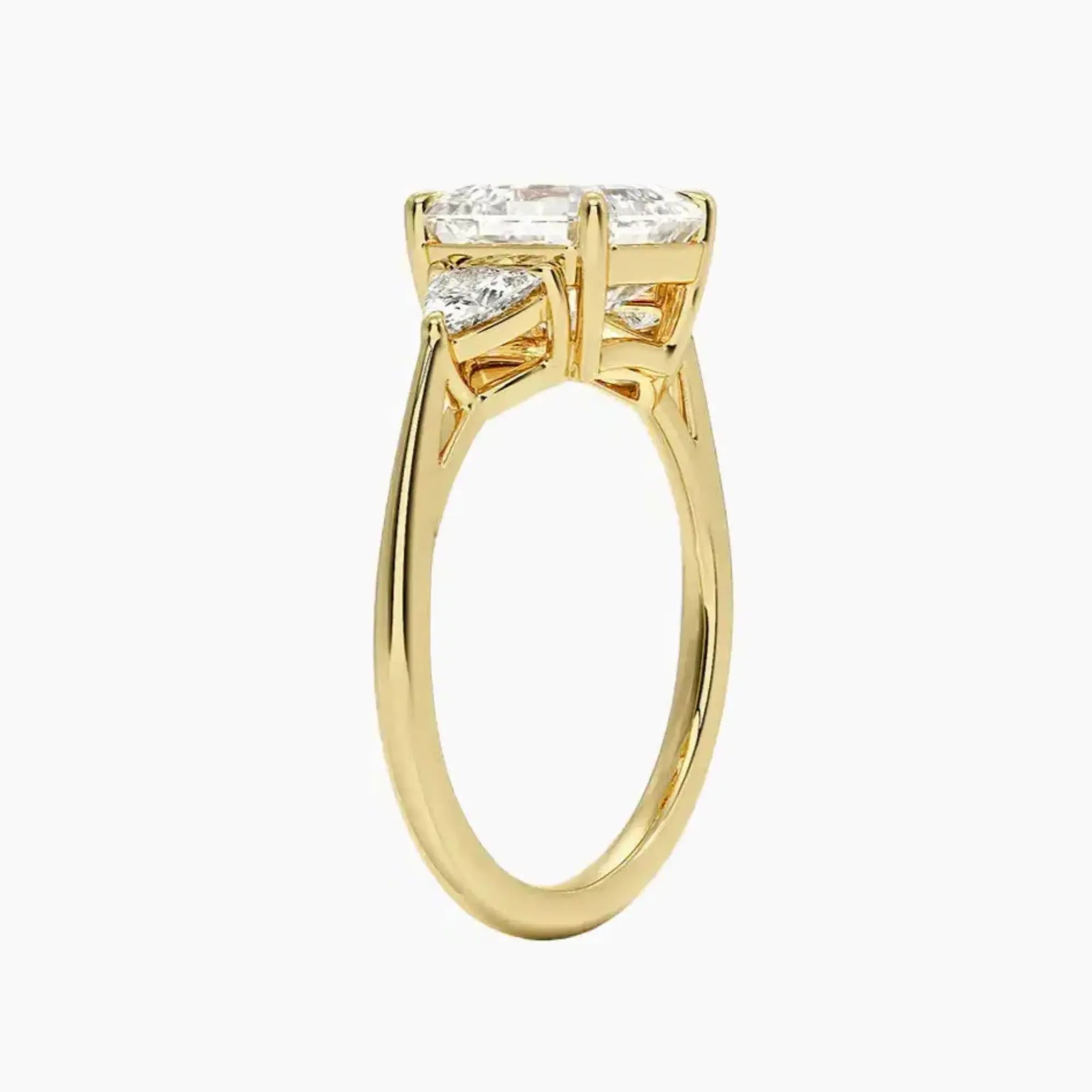 OBSER561 - Elowen Three Stone Asscher engagement ring setting view 8