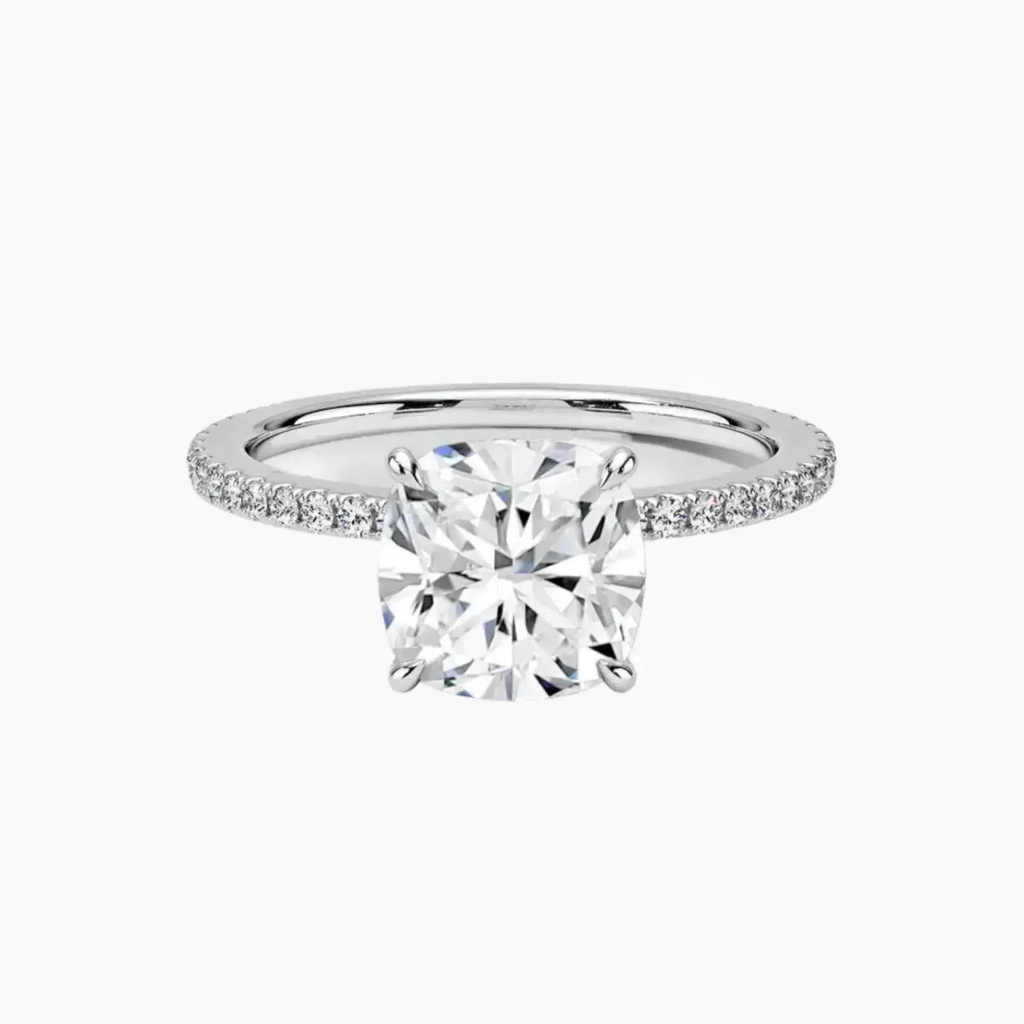 OBSER228 - Adalia Cushion engagement ring setting view 1