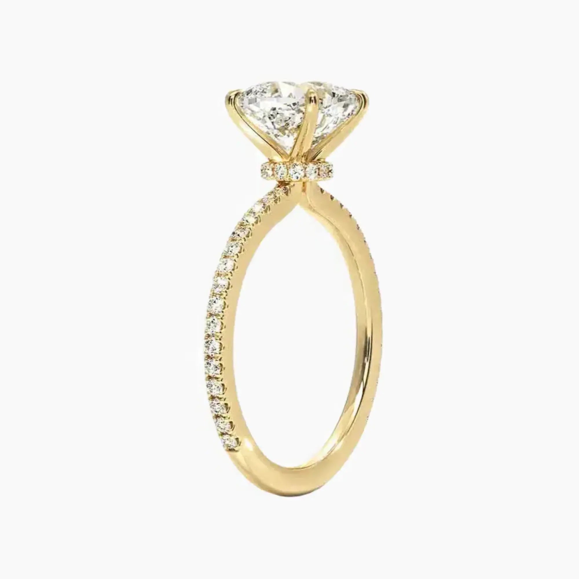 OBSER228 - Adalia Cushion engagement ring setting view 8