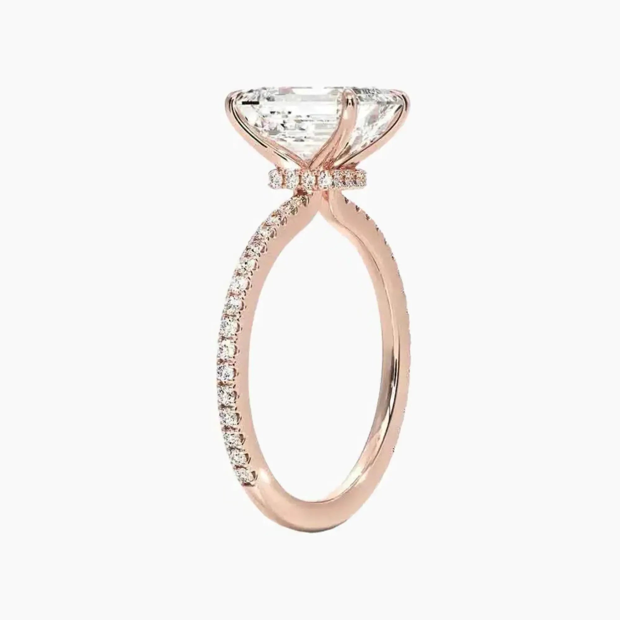 OBSER130 - Adalia Emerald engagement ring setting view 5