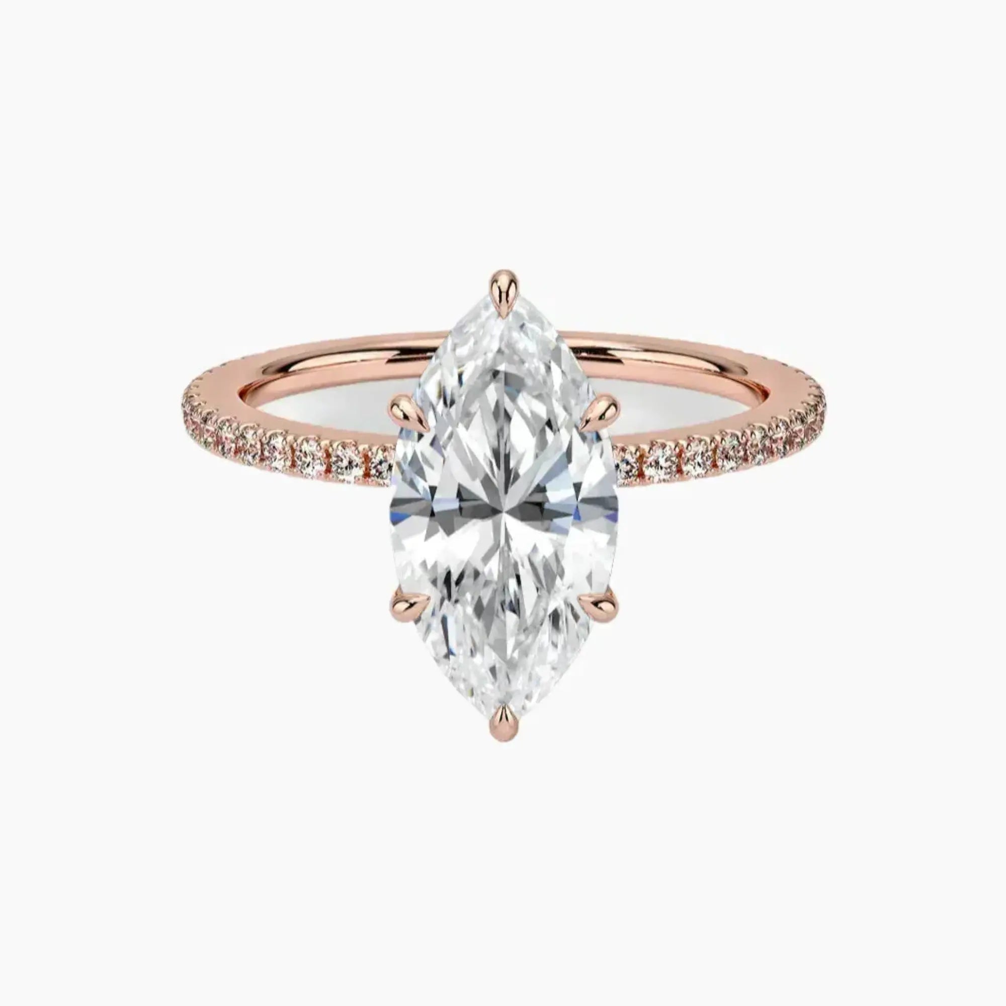 OBSER058 - Adalia Marquise engagement ring setting view 4