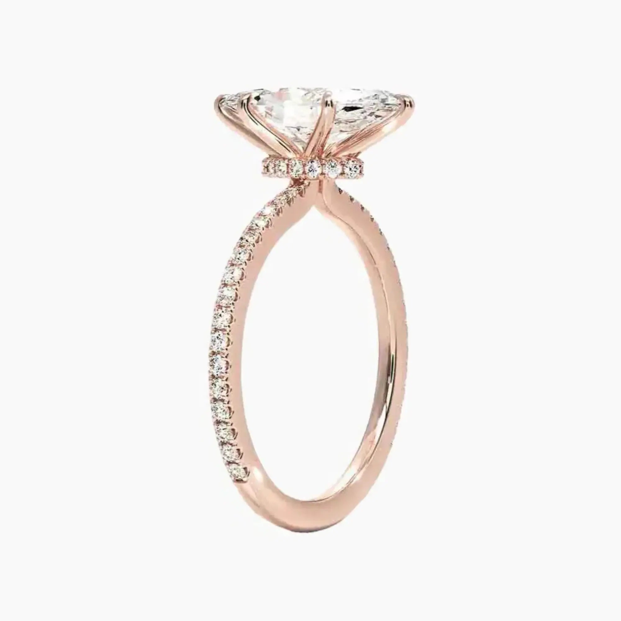 OBSER058 - Adalia Marquise engagement ring setting view 5